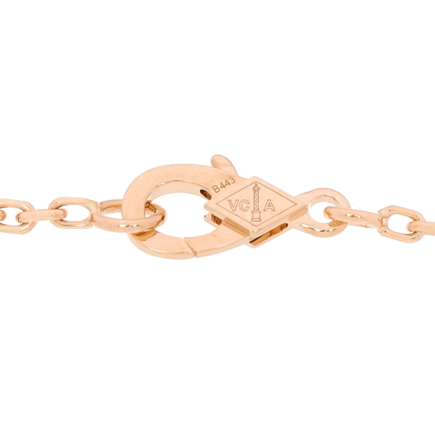 VAN CLEEF 18Kローズゴールド カーネリアン オニキス ラッキースプリング オープンウィング てんとう虫ブレスレット