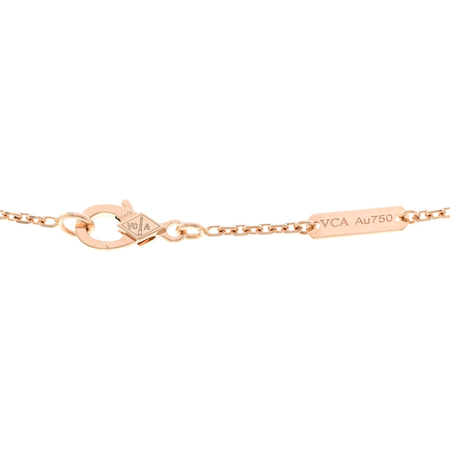 ヴァンクリーフ＆アーペル ヴィンテージアルハンブラ ペンダントネックレス マルチカラー 18K ローズゴールド VAN CLEEF & ARPELS VINTAGE ALHAMBRA PENDANT NECKLACE MULTICOLOR 18K ROSE GOLD