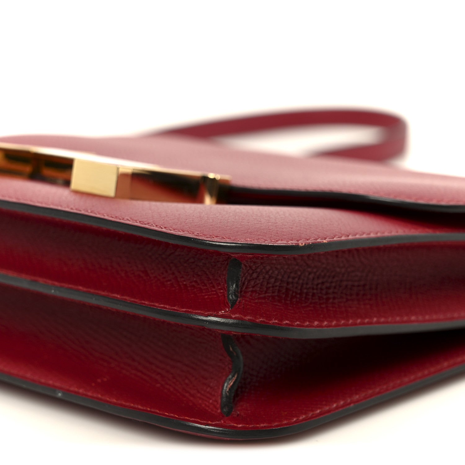 HERMES CONSTANCE 18 ROUGE GRENAT EPSOM RED ENAMEL HARDWARE