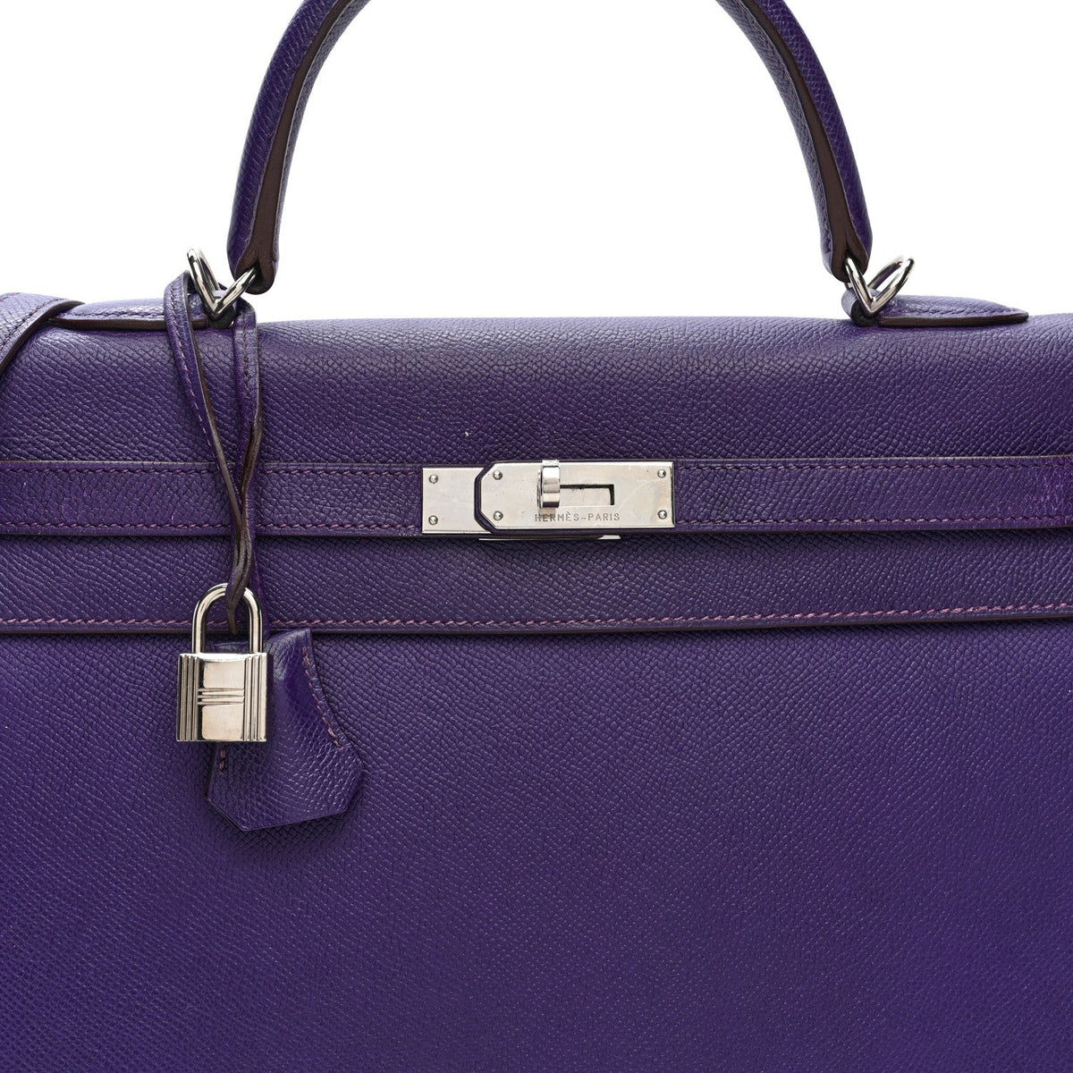 エルメス ケリー 35 外縫い Iris エプソン シルバー金具 HERMES KELLY 35 SELLIER IRIS EPSOM SILVER HARDWARE