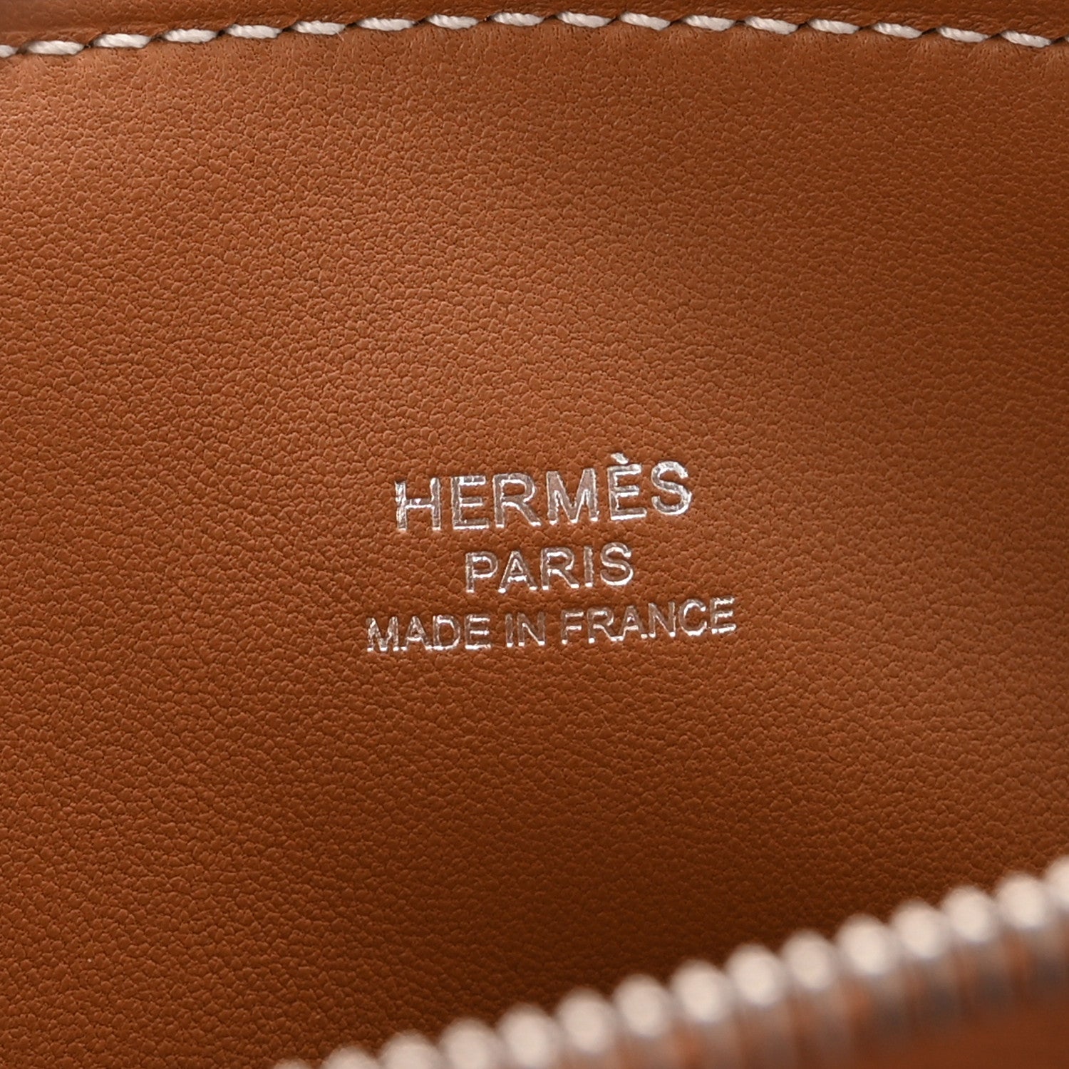 HERMES MINI BOLIDE 1923 Gold Evercolor Silver Hardware