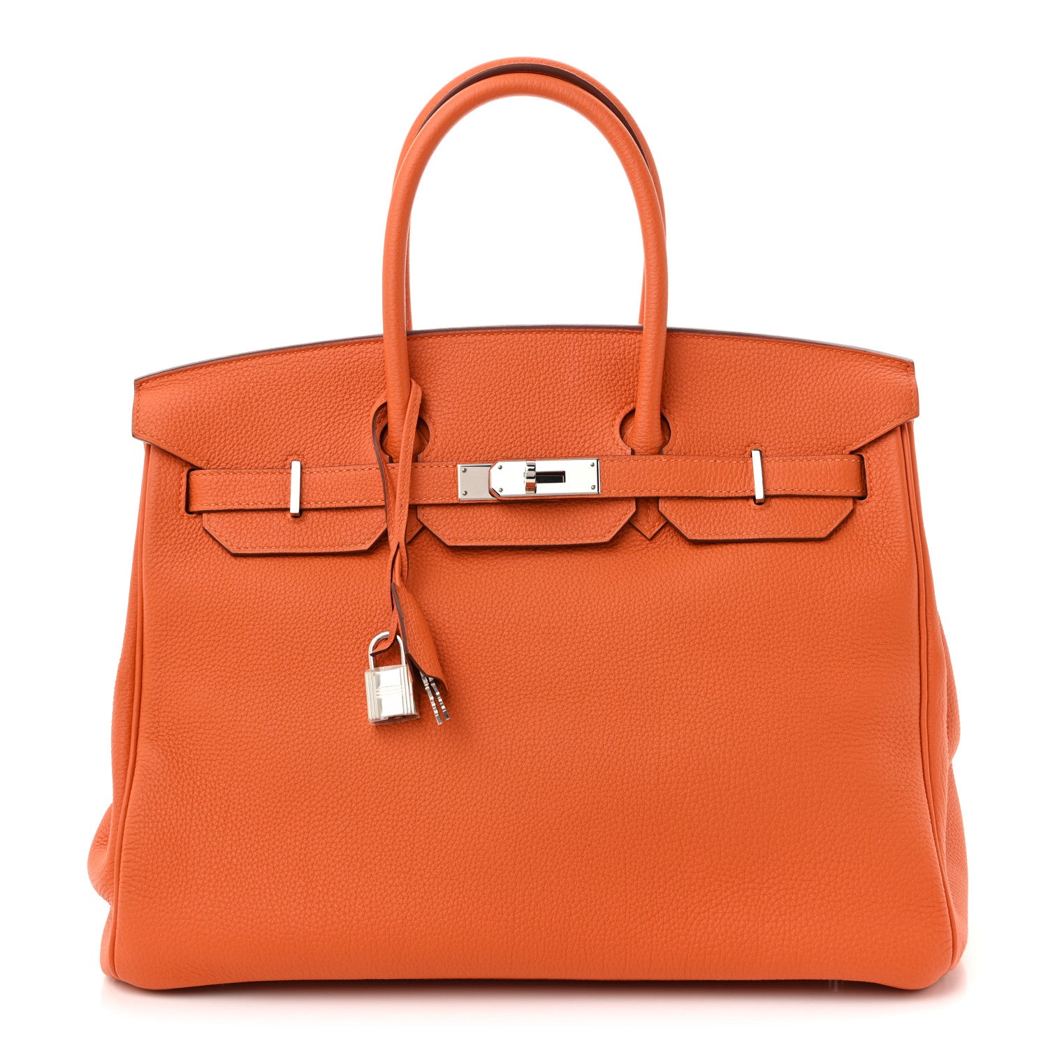 エルメス バーキン 35 Orange トゴ シルバー金具 HERMES BIRKIN 35 ORANGE TOGO SILVER HARDWARE