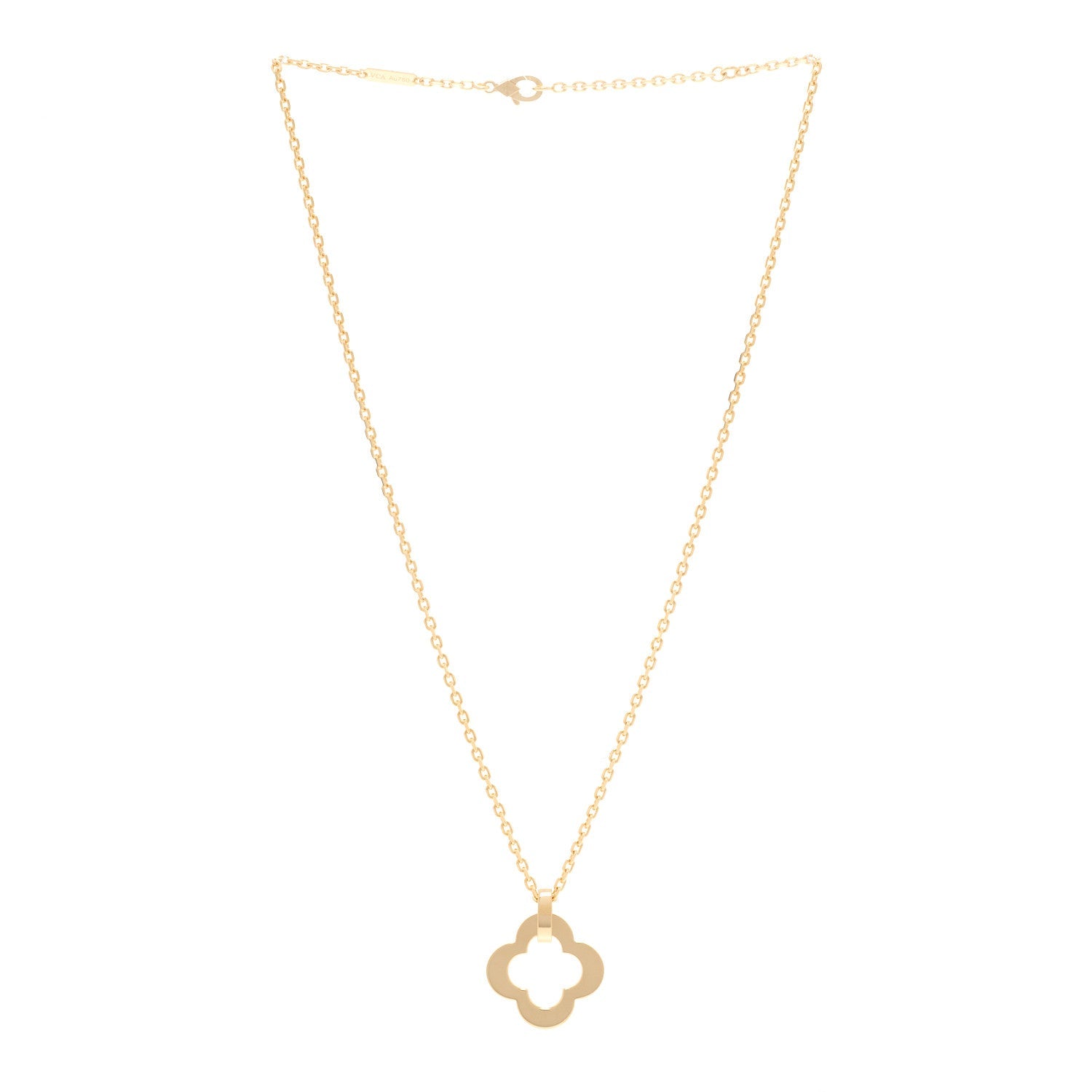 ヴァンクリーフ＆アーペル アルハンブラ ペンダントネックレス 18K イエローゴールド VAN CLEEF & ARPELS ALHAMBRA PENDANT NECKLACE 18K YELLOW GOLD