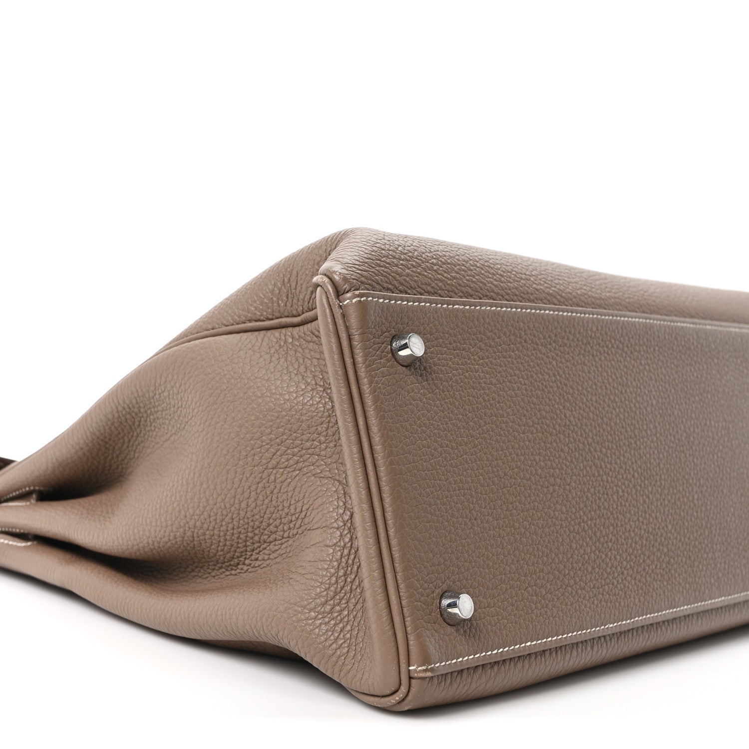 HERMES KELLY 40 RETOURNE ETOUPE TOGO SILVER HARDWARE