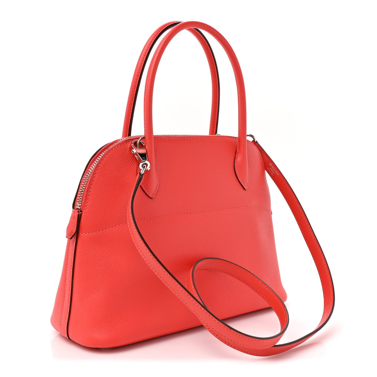 Hermès Bolide 27 Rouge Pivoine Epsom Silver Hardware