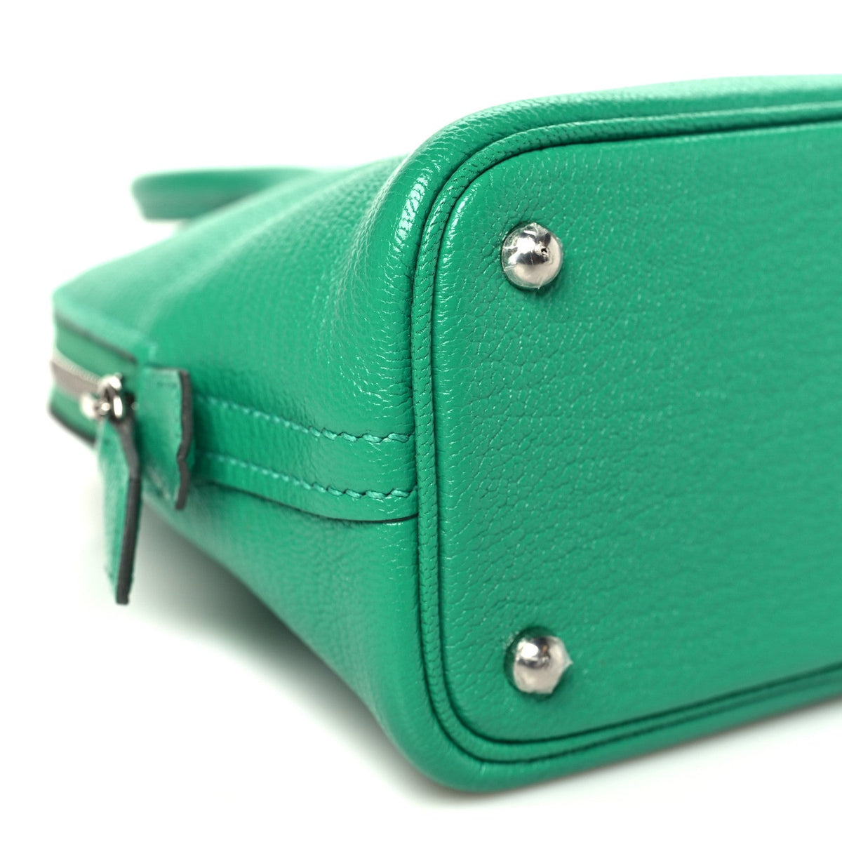 エルメス ミニボリード 1923 Menthe シェーブルミゾール シルバー金具 HERMES MINI BOLIDE 1923 MENTHE CHEVRE MYSORE SILVER HARDWARE