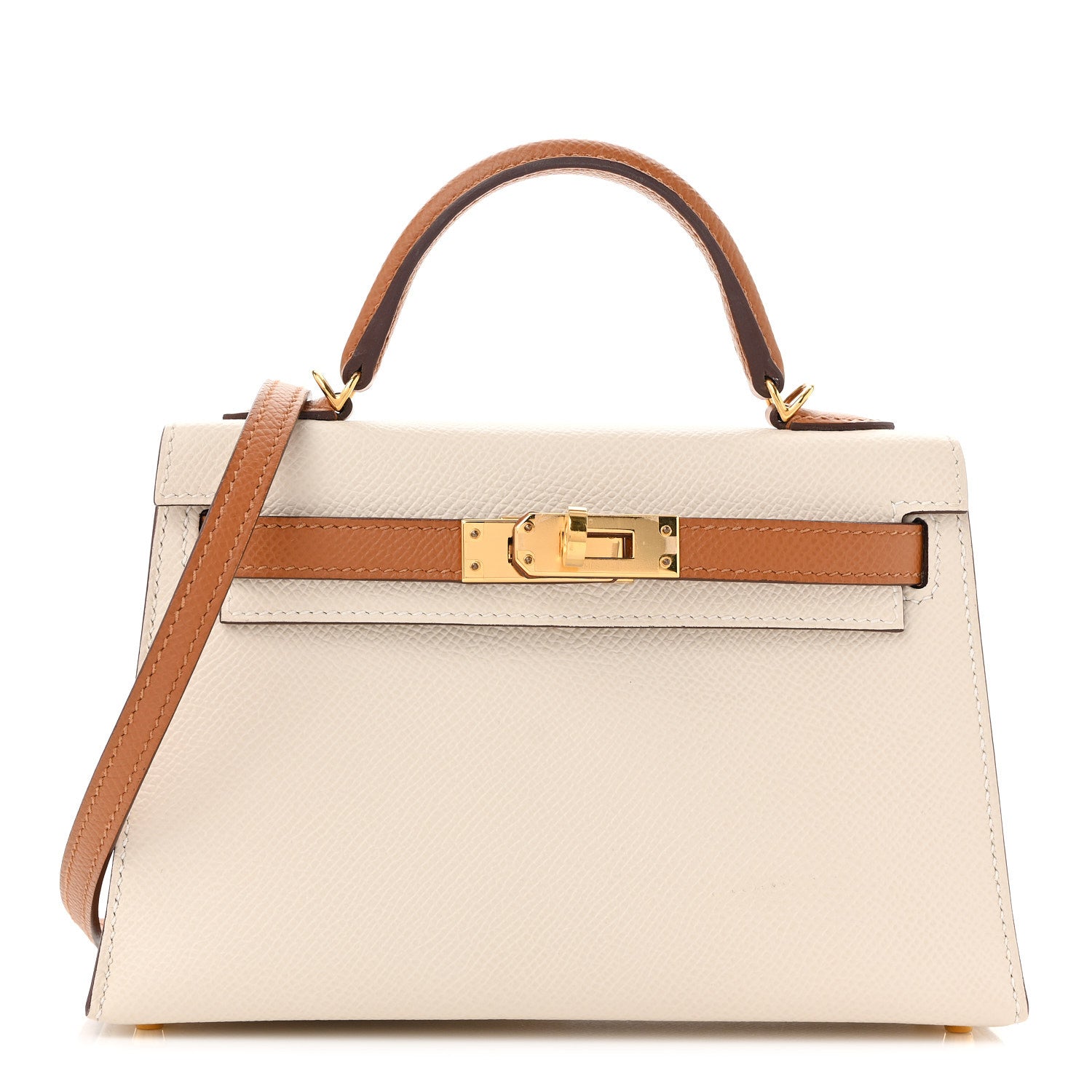 エルメス ミニケリー 20 HSS パーソナルオーダー 外縫い Craie Gold エプソン ゴールド金具 HERMES MINI KELLY 20 HSS PERSONAL ORDER SELLIER CRAIE GOLD EPSOM GOLD HARDWARE