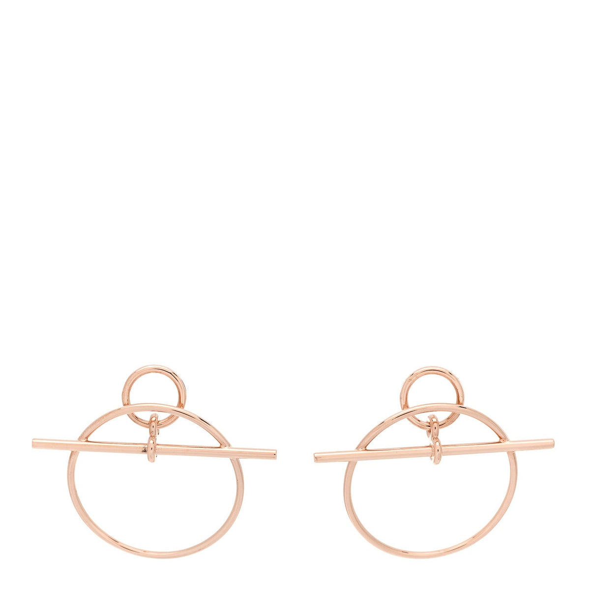 エルメス ループ ピアス 18K ローズゴールド HERMES LOOP EARRINGS 18K ROSE GOLD
