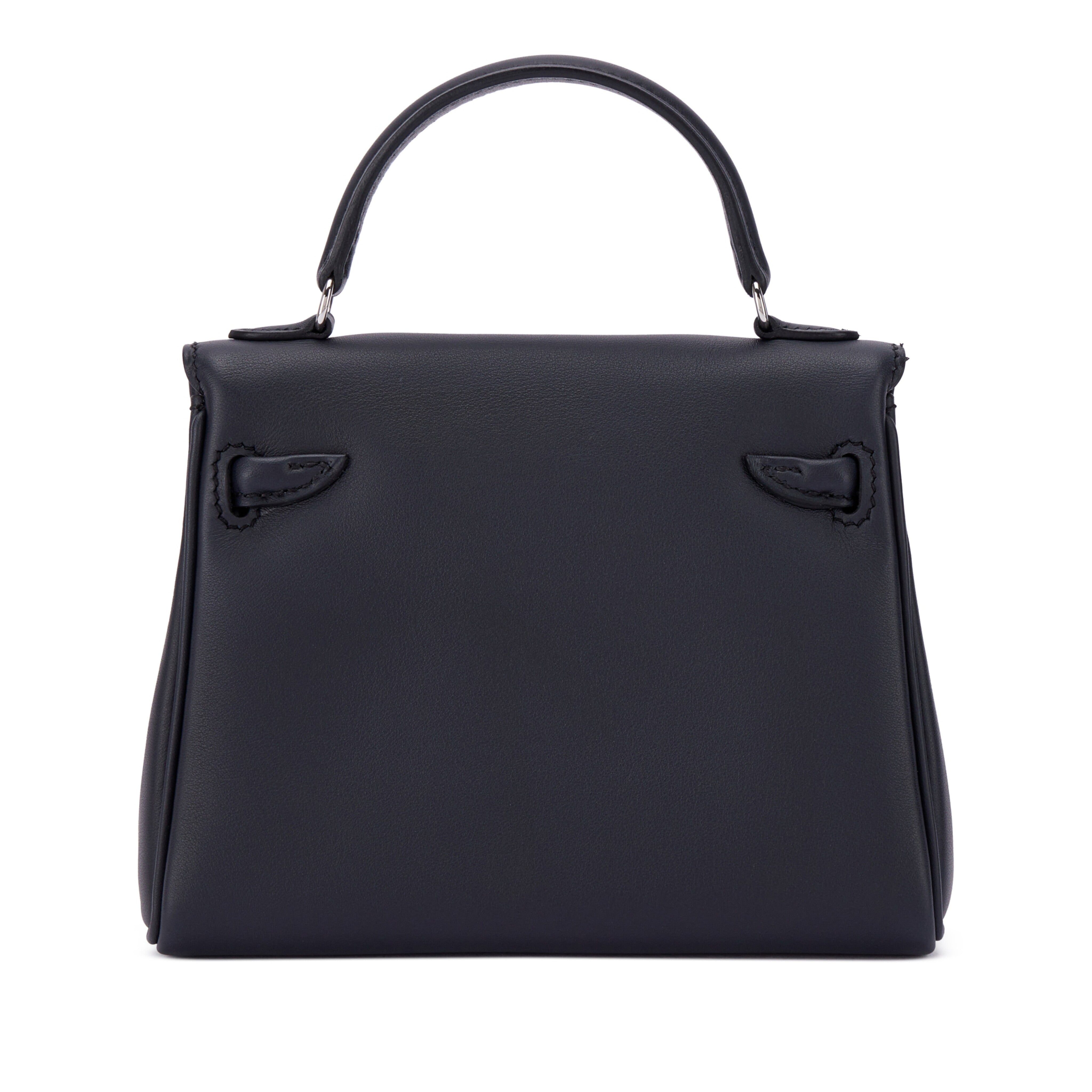 HERMES KELLY DOLL 16 QUELLE IDOLE BLEU INDIGO BLEU ROYAL SWIFT SILVER HARDWARE
