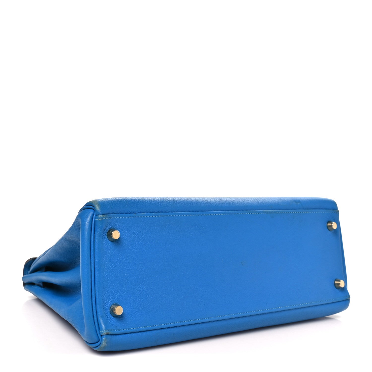 エルメス ケリー32 内縫い Bleu Zanzibar エバーカラー ゴールド金具 HERMES KELLY32 RETOURNE BLEU ZANZIBAR EVERCOLOR GOLD HARDWARE