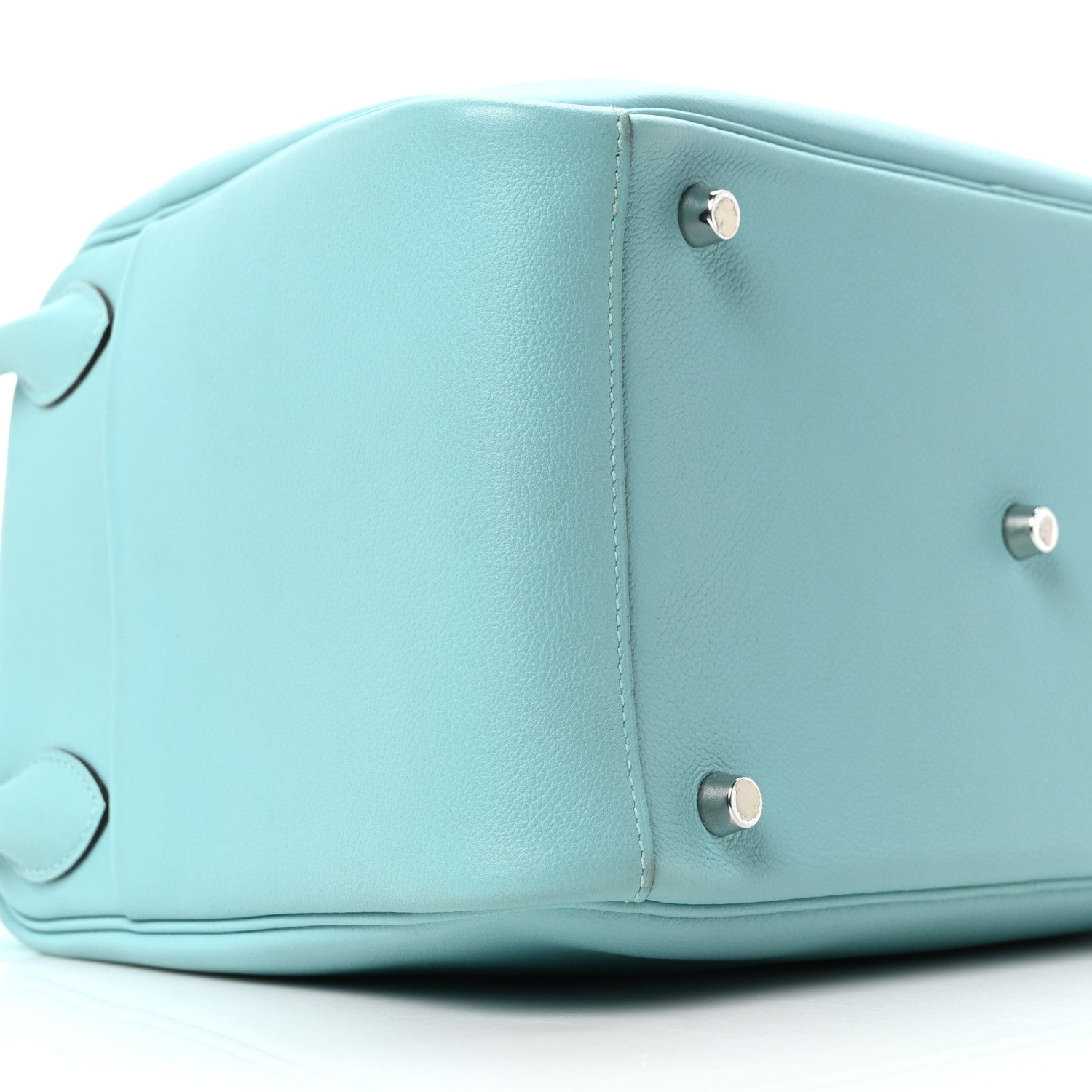 HERMES LINDY 30 BLEU ATOLL TAURILLON CLEMENCE SILVER HARDWARE