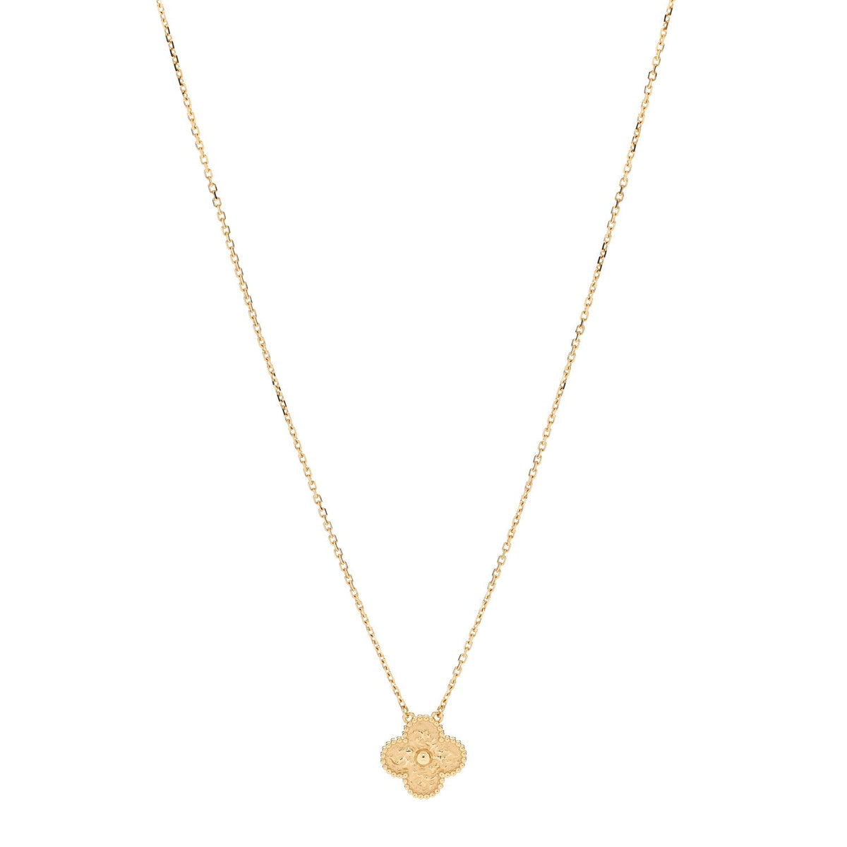 ヴァンクリーフ＆アーペル ヴィンテージアルハンブラ ペンダントネックレス 18K イエローゴールド VAN CLEEF & ARPELS VINTAGE ALHAMBRA PENDANT NECKLACE 18K YELLOW GOLD