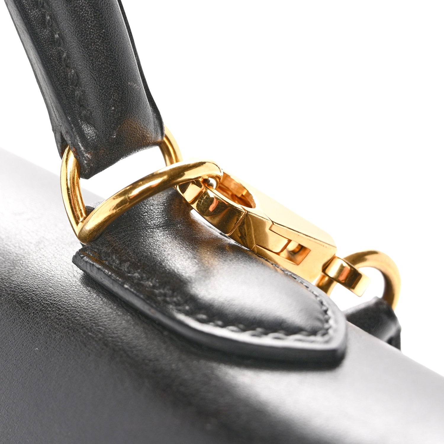 エルメス ケリー35 外縫い Black ボックス ゴールド金具 HERMES KELLY35 SELLIER BLACK BOX GOLD HARDWARE