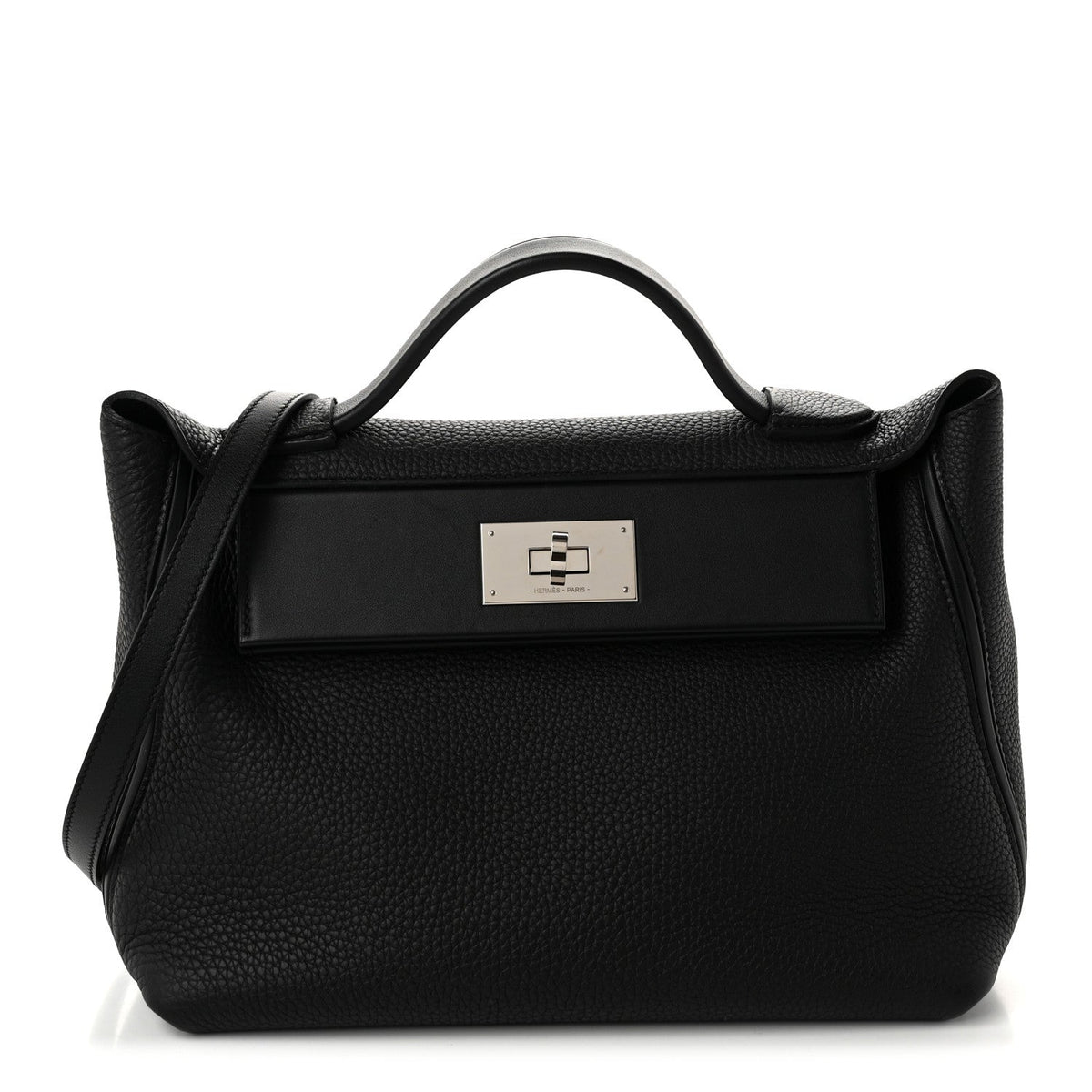 エルメス 24/24 ヴァンキャトル 29 Black スイフト / トゴ シルバー金具 HERMES 24/24 29 BLACK SWIFT / TOGO SILVER HARDWARE