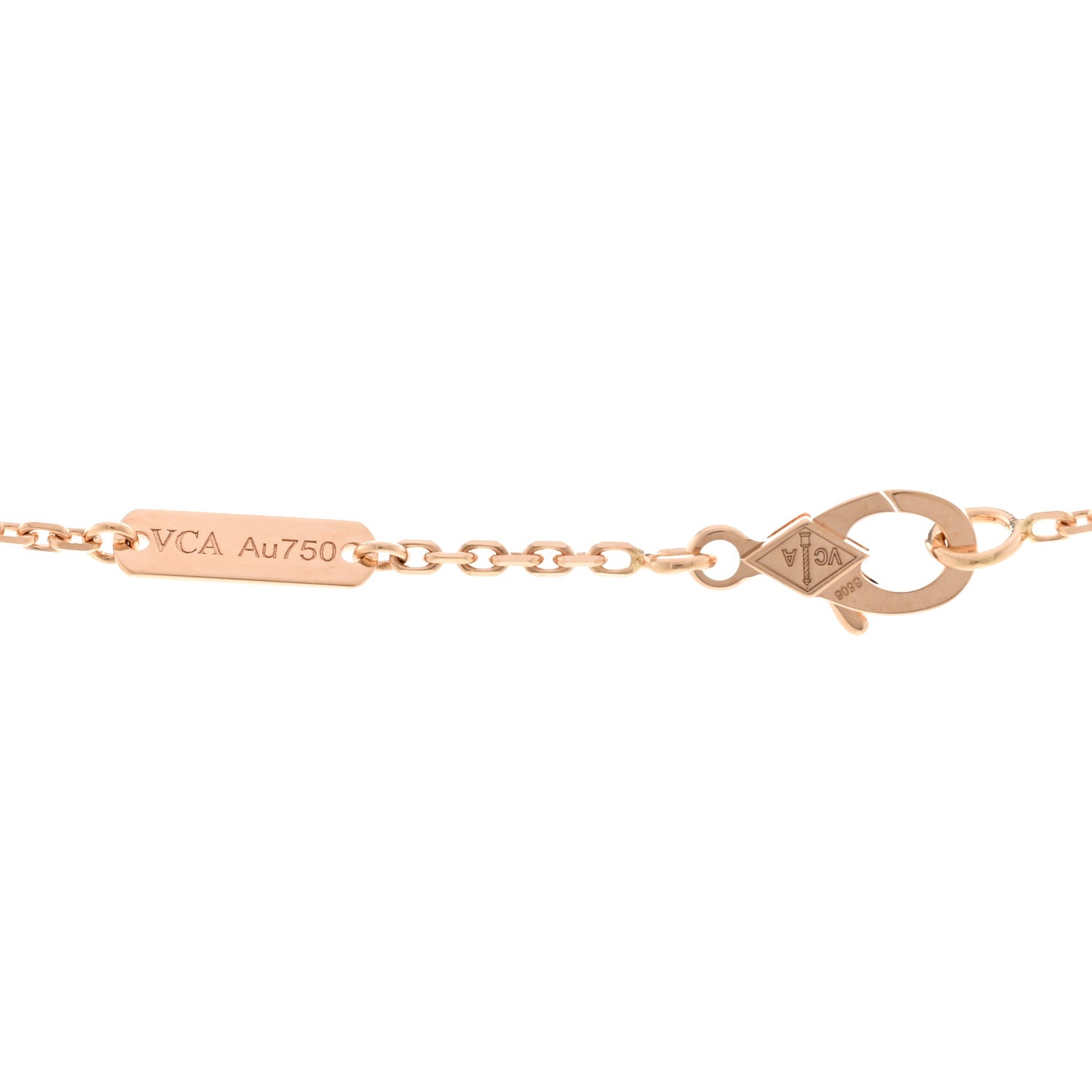 ヴァンクリーフ＆アーペル ヴィンテージアルハンブラ ペンダントネックレス マルチカラー 18K ローズゴールド VAN CLEEF & ARPELS VINTAGE ALHAMBRA PENDANT NECKLACE MULTICOLOR 18K ROSE GOLD