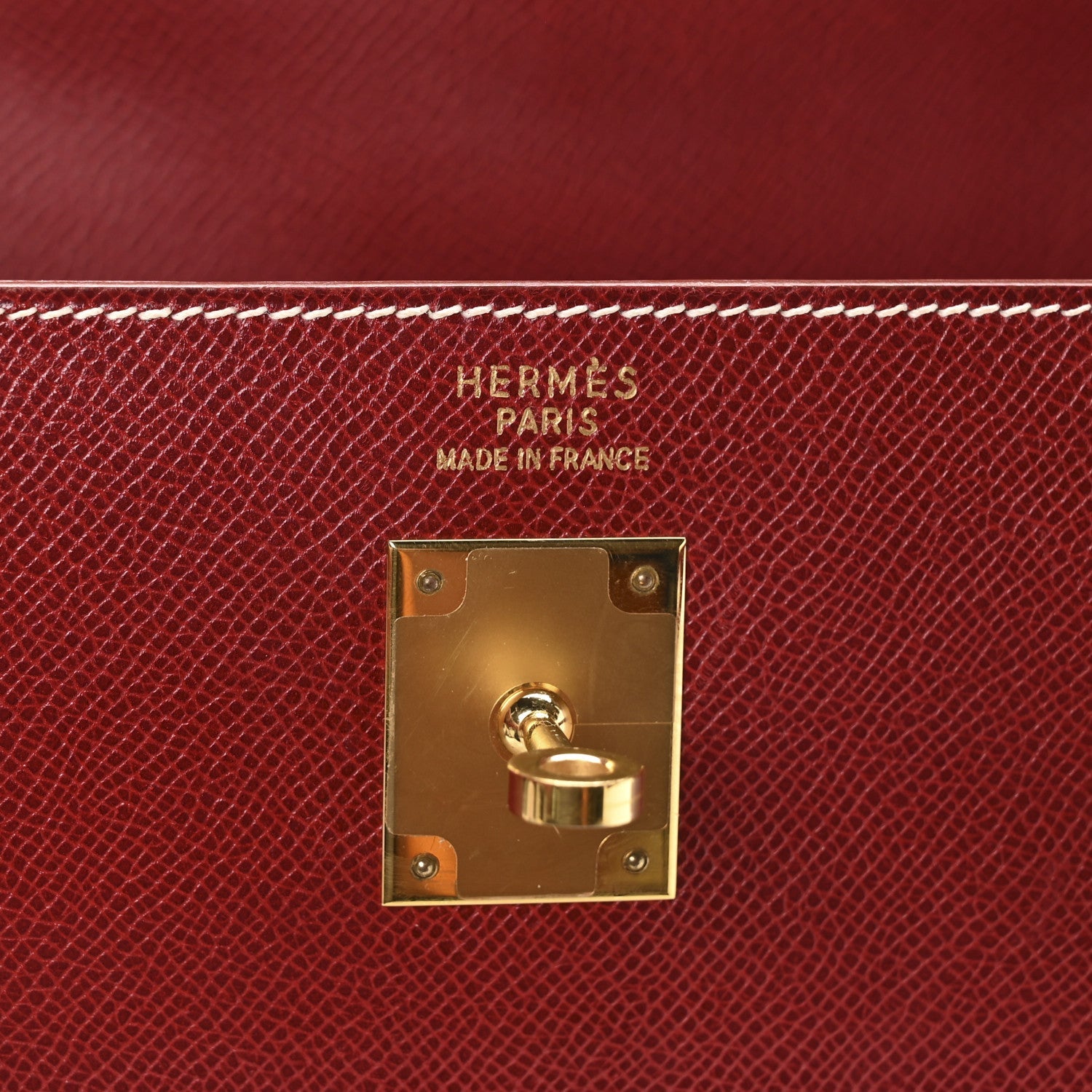 HERMES KELLY 35 SELLIER ROUGE VIF EPSOM GOLD HARDWARE