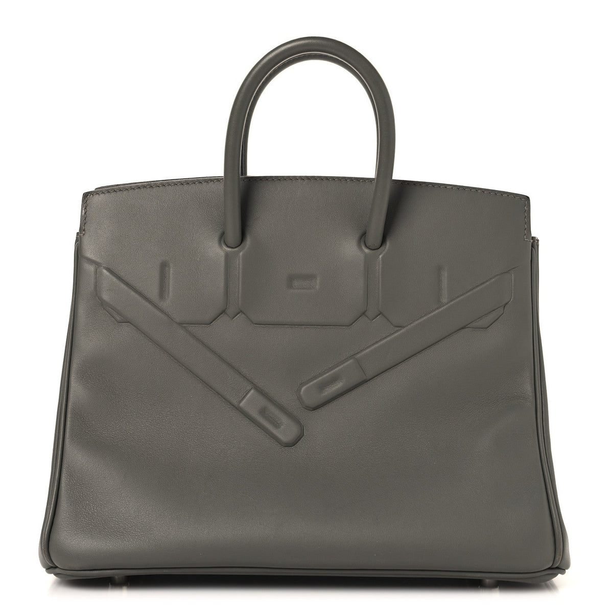 エルメス バーキンシャドウ 25 Gris Meyer スイフト シルバー金具 HERMES BIRKIN SHADOW 25 GRIS MEYER SWIFT SILVER HARDWARE
