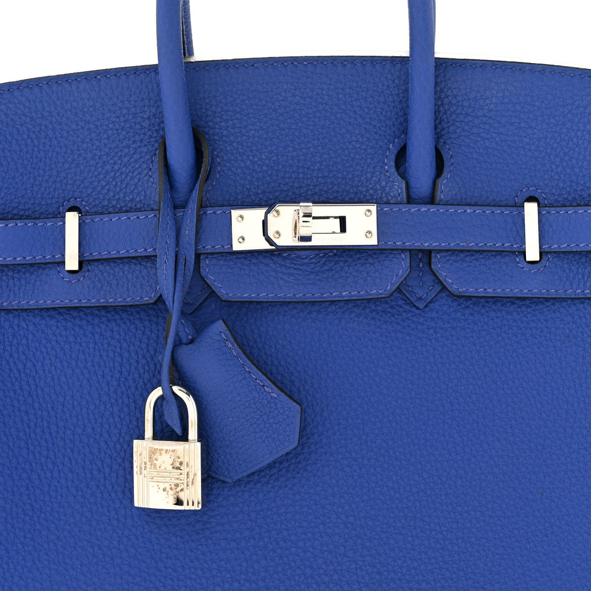 エルメス バーキン 25 Bleu Electrique トゴ シルバー金具 HERMES BIRKIN 25 BLEU ELECTRIQUE TOGO SILVER HARDWARE