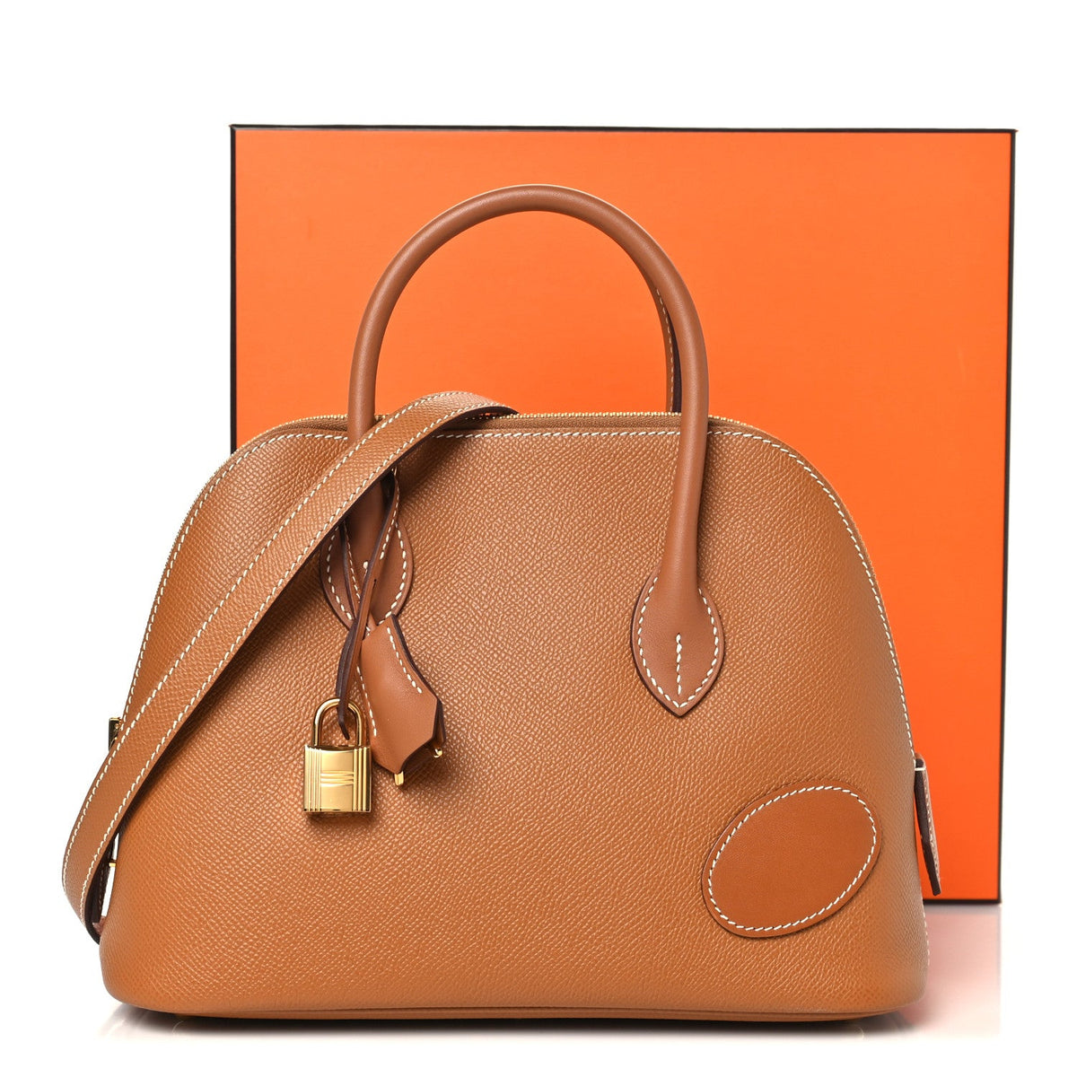 Hermès Bolide 1923 25 Gold Fauve Vache Hunter / Epsom / Swift Gold Hardware