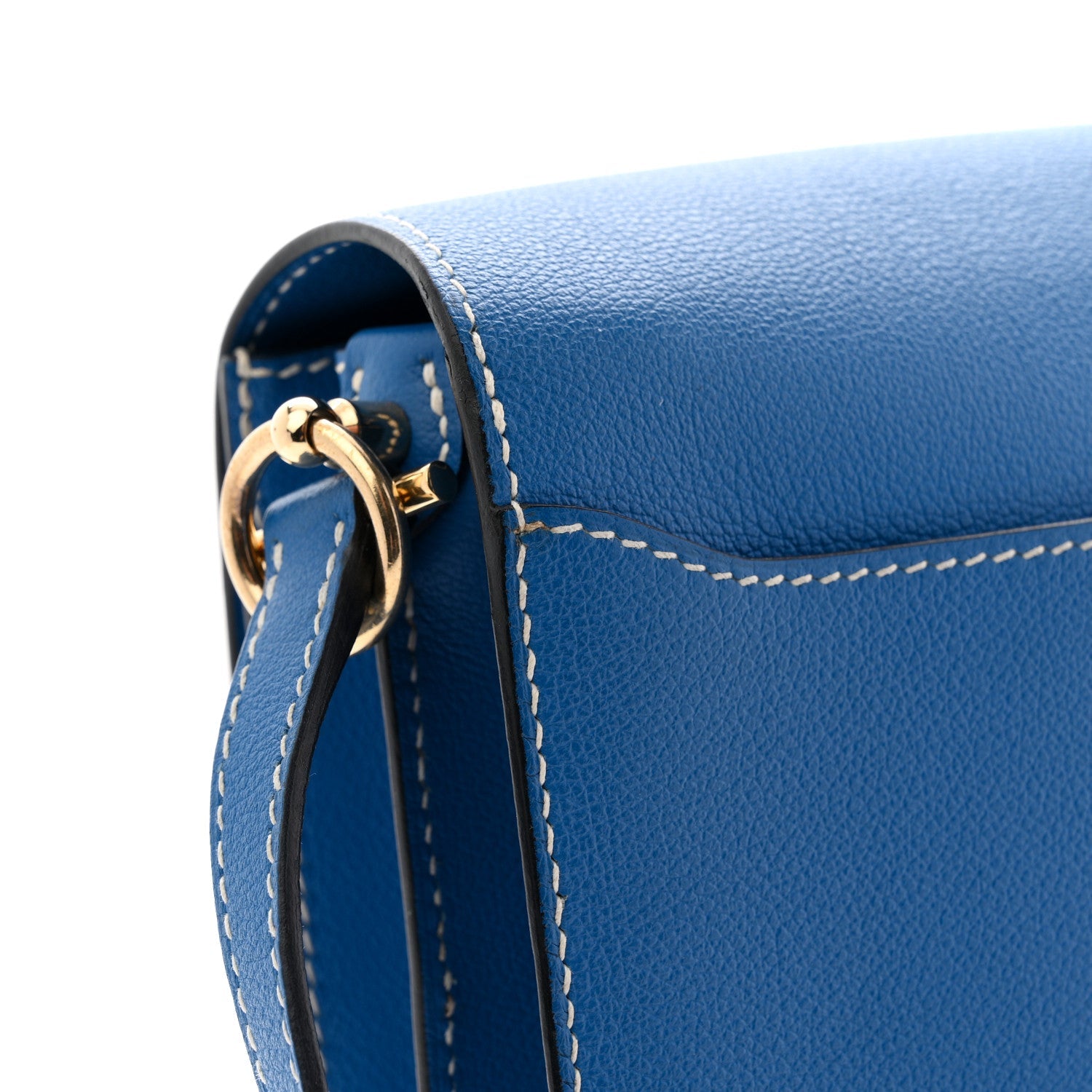 エルメス ルリ 23 Bleu Hydra エバーカラー ゴールド金具 HERMES ROULIS 23 BLEU HYDRA EVERCOLOR GOLD HARDWARE