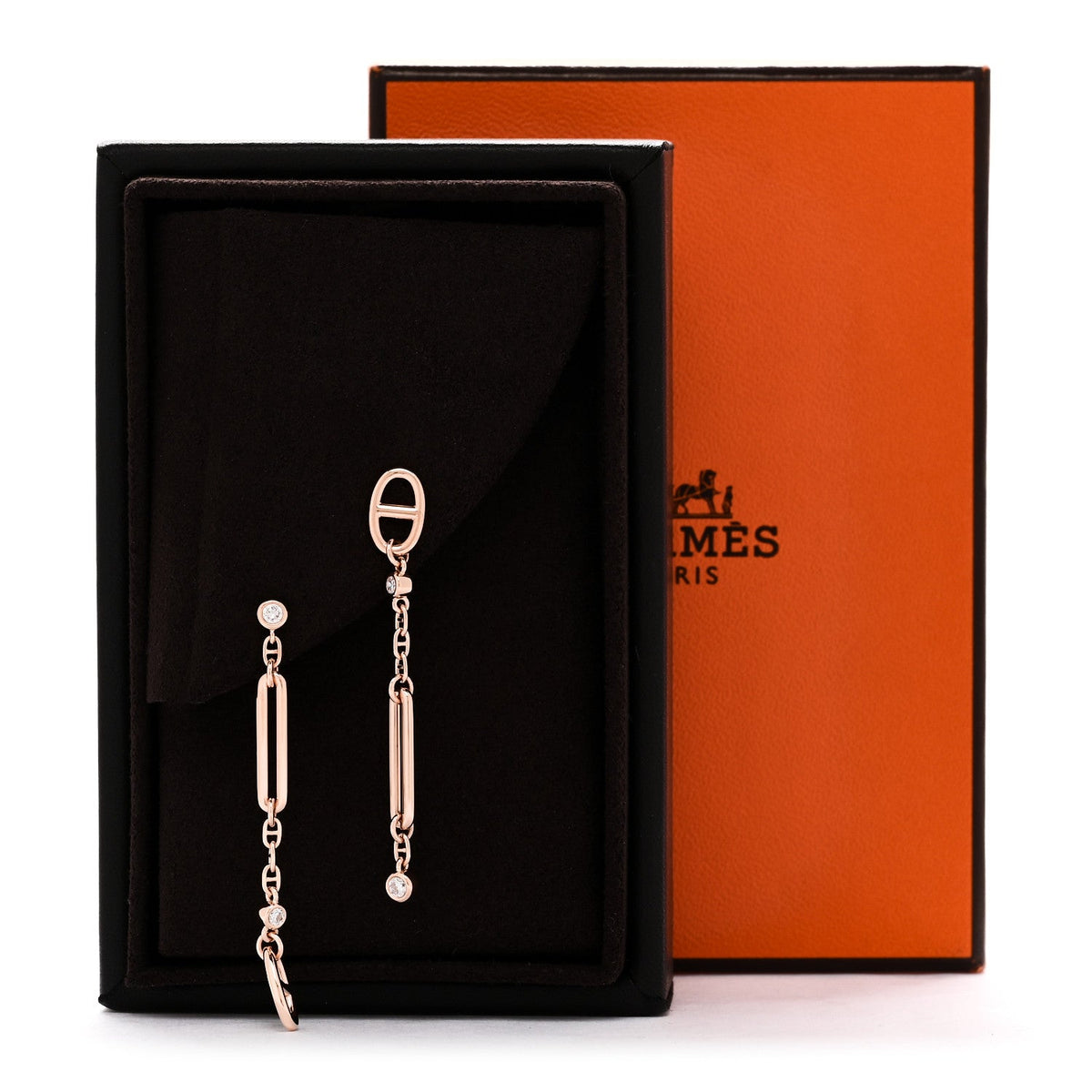 エルメス カオス ピアス 18K ローズゴールド ダイヤモンド HERMES CHAOS EARRINGS 18K ROSE GOLD DIAMOND