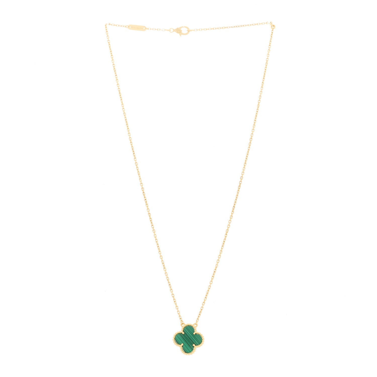 Van Cleef & Arpels マラカイト ネックレス Van Cleef & Arpels マジックアルハンブラ ネックレス ゴールド