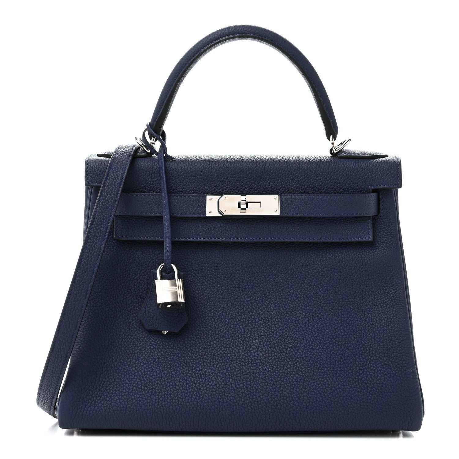 エルメス ケリー 28 内縫い Bleu Saphir トゴ シルバー金具 HERMES KELLY 28 RETOURNE BLEU SAPHIR TOGO SILVER HARDWARE