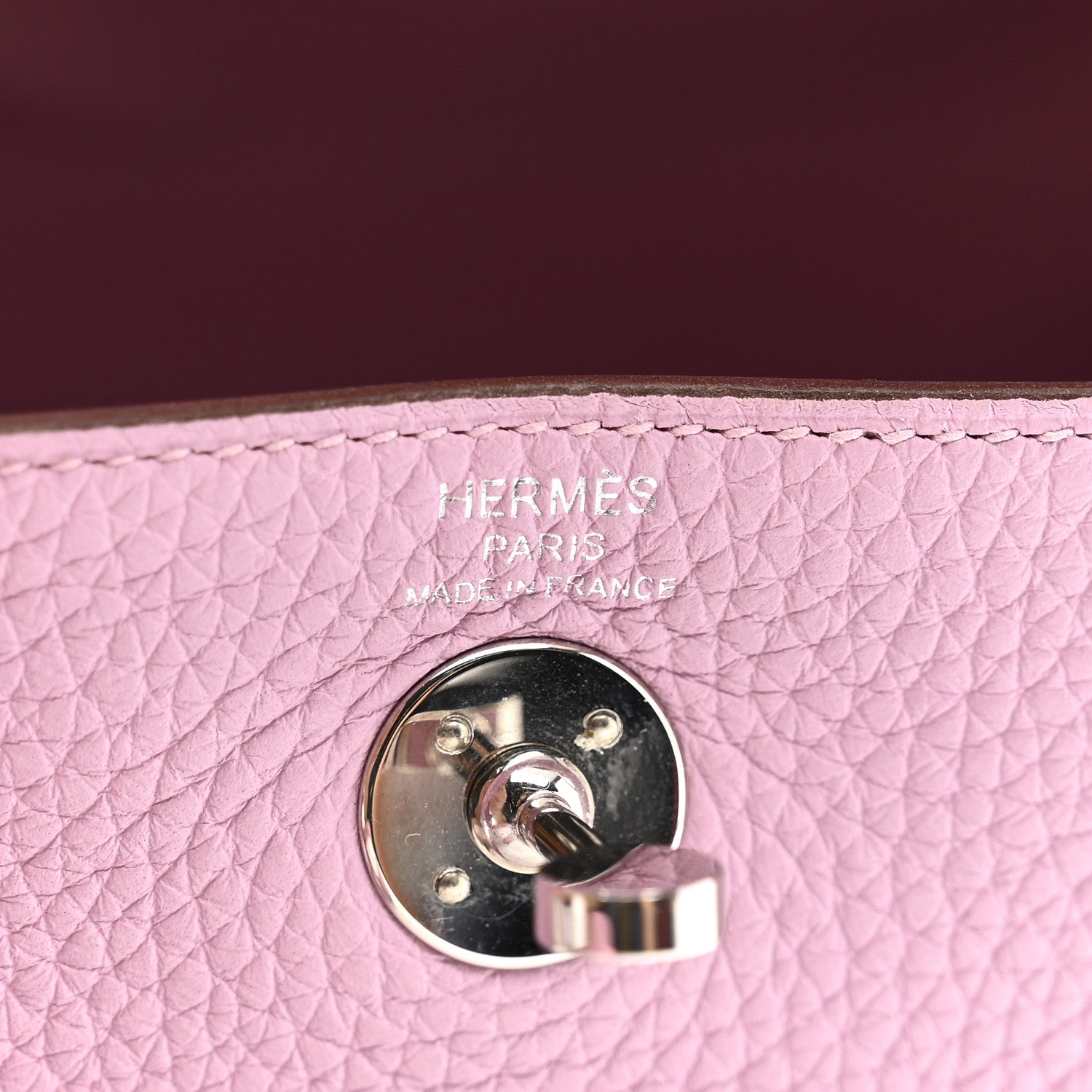 エルメス ミニリンディ 20 Mauve Sylvestre トリヨンクレマンス シルバー金具 HERMES MINI LINDY 20 MAUVE SYLVESTRE TAURILLON CLEMENCE SILVER HARDWARE