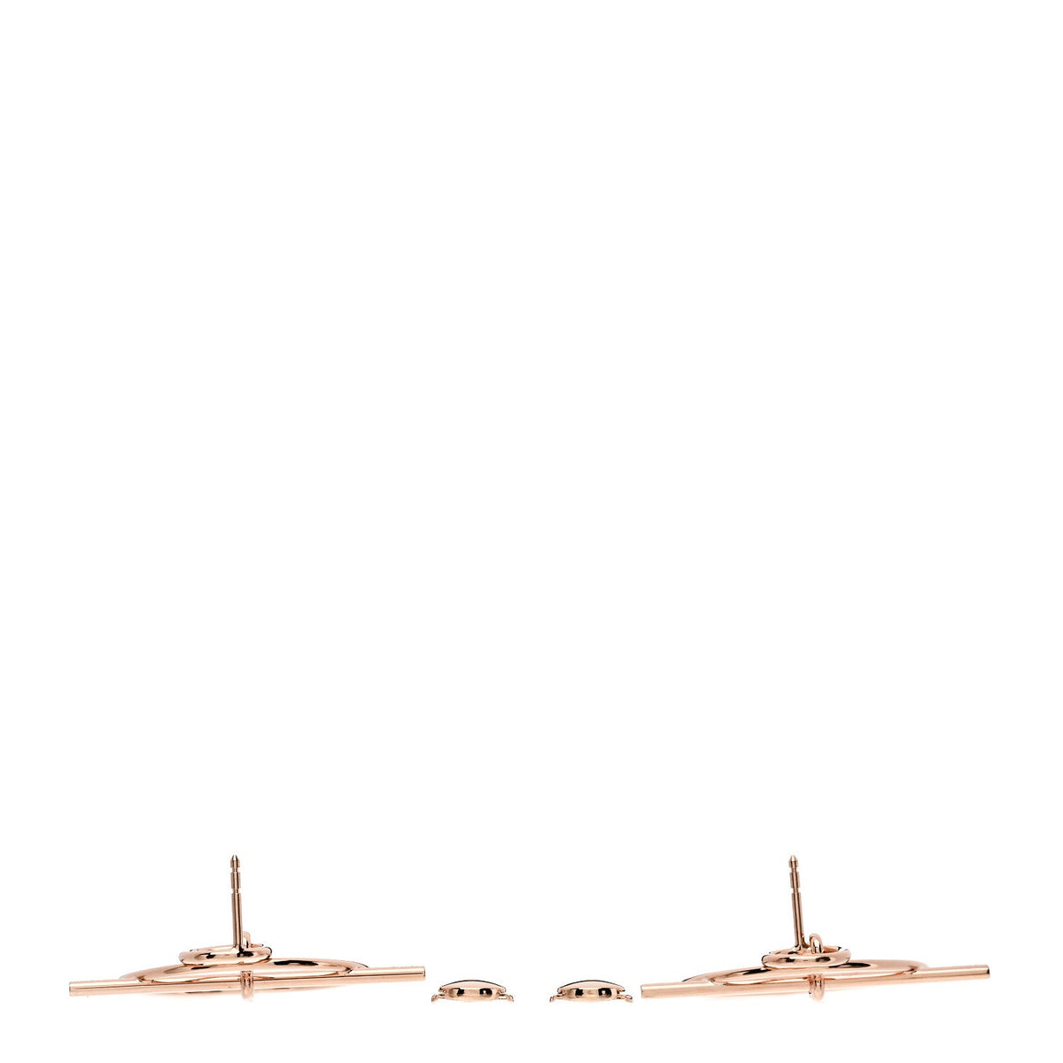 エルメス ループ ピアス 18K ローズゴールド HERMES LOOP EARRINGS 18K ROSE GOLD