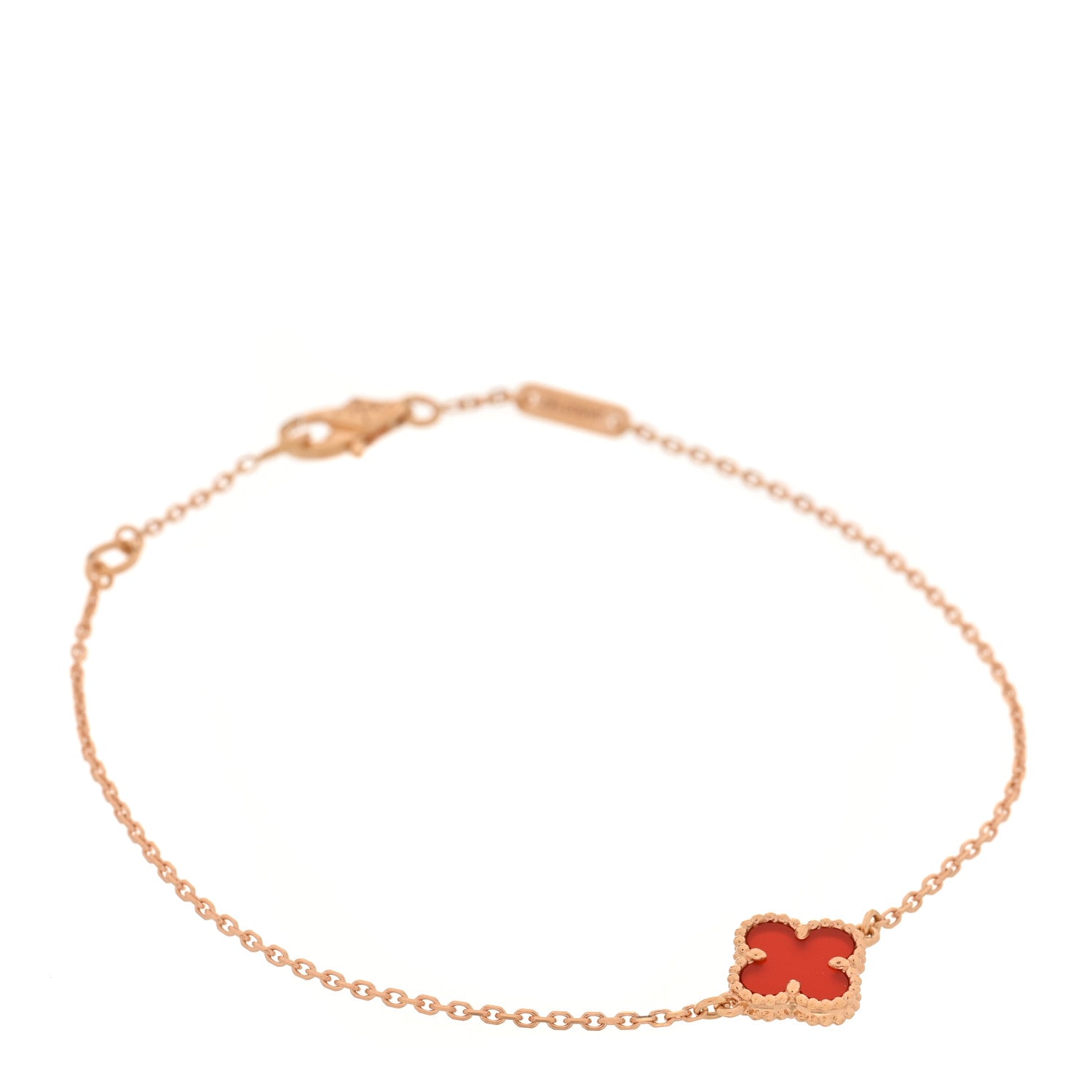 ヴァンクリーフ＆アーペル スウィートアルハンブラ ブレスレット カーネリアン 18K ローズゴールド VAN CLEEF & ARPELS SWEET ALHAMBRA BRACELET CARNELIAN 18K ROSE GOLD