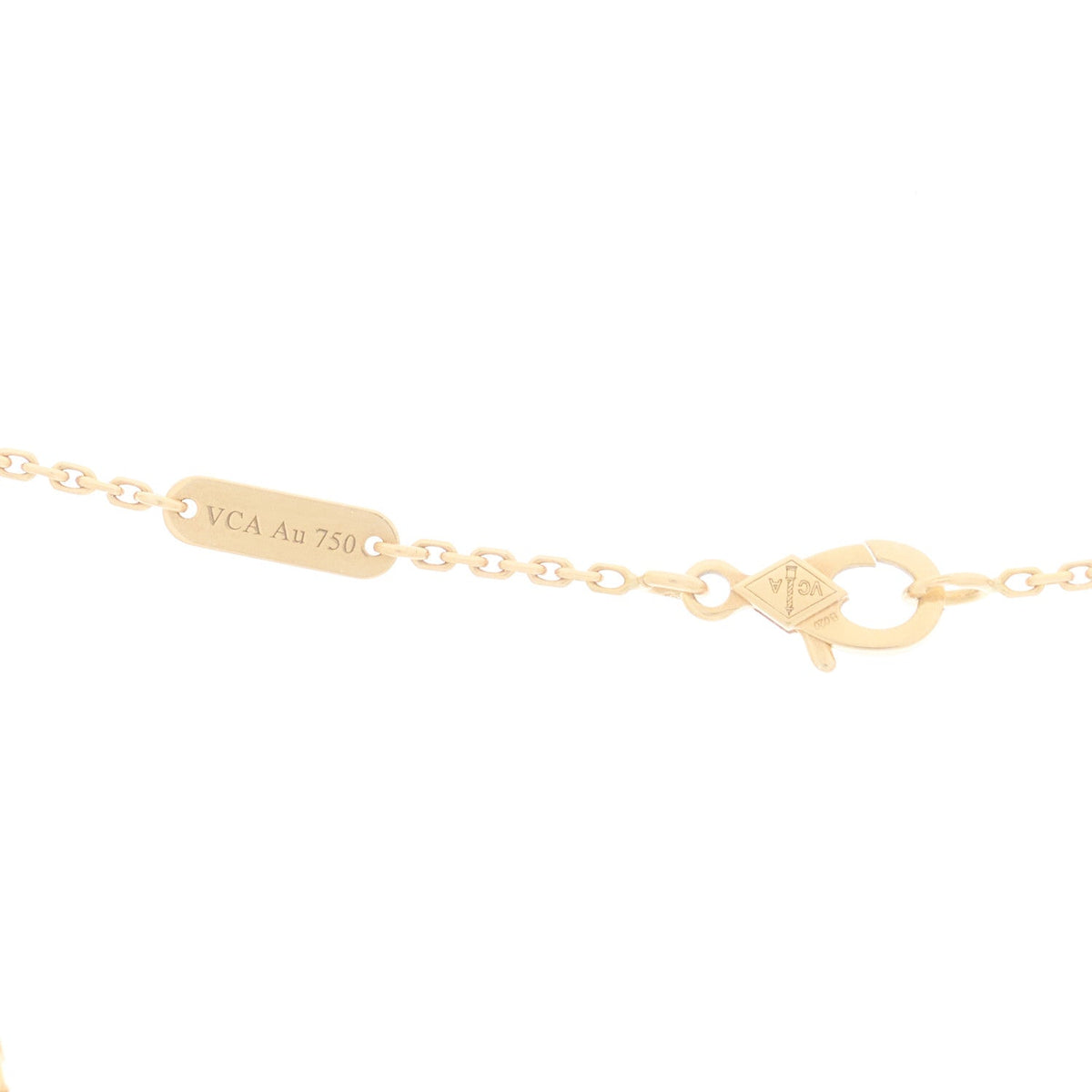 Van Cleef & Arpels Vintage Alhambra Pendant Necklace Mother of Pearl 18K Yellow Gold