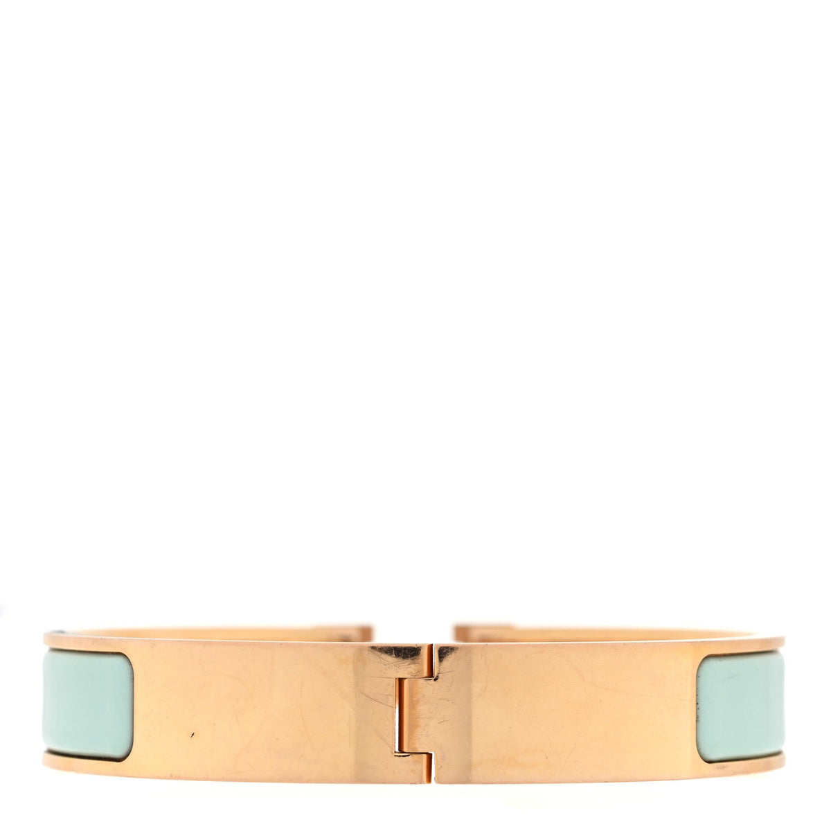 エルメス クリッククラック H ブレスレット エナメル ナロー GM Bleu Polaire HERMES CLIC CLAC H BRACELET ENAMEL NARROW GM BLEU POLAIRE