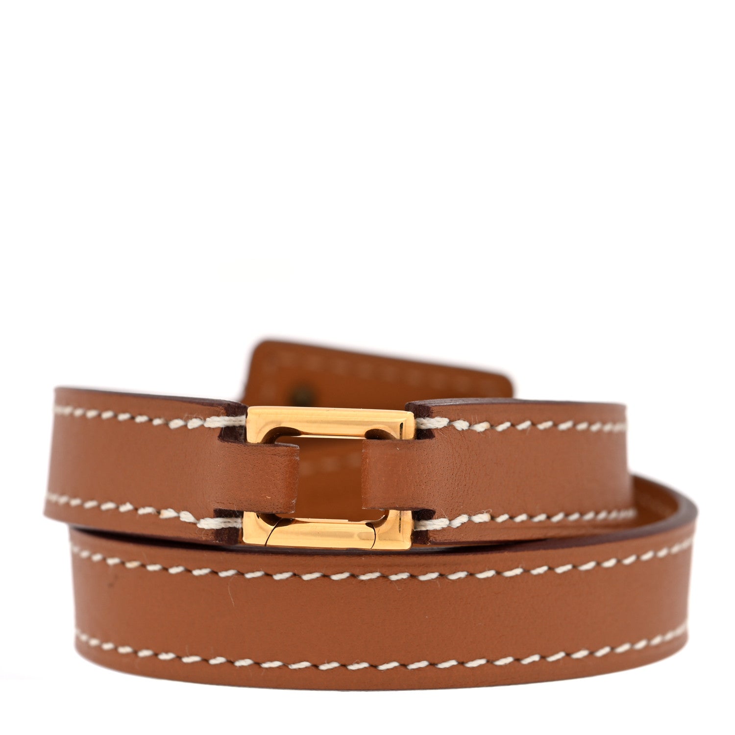 Hermès Swift O'Kelly Double Tour Bracelet T2 Gold