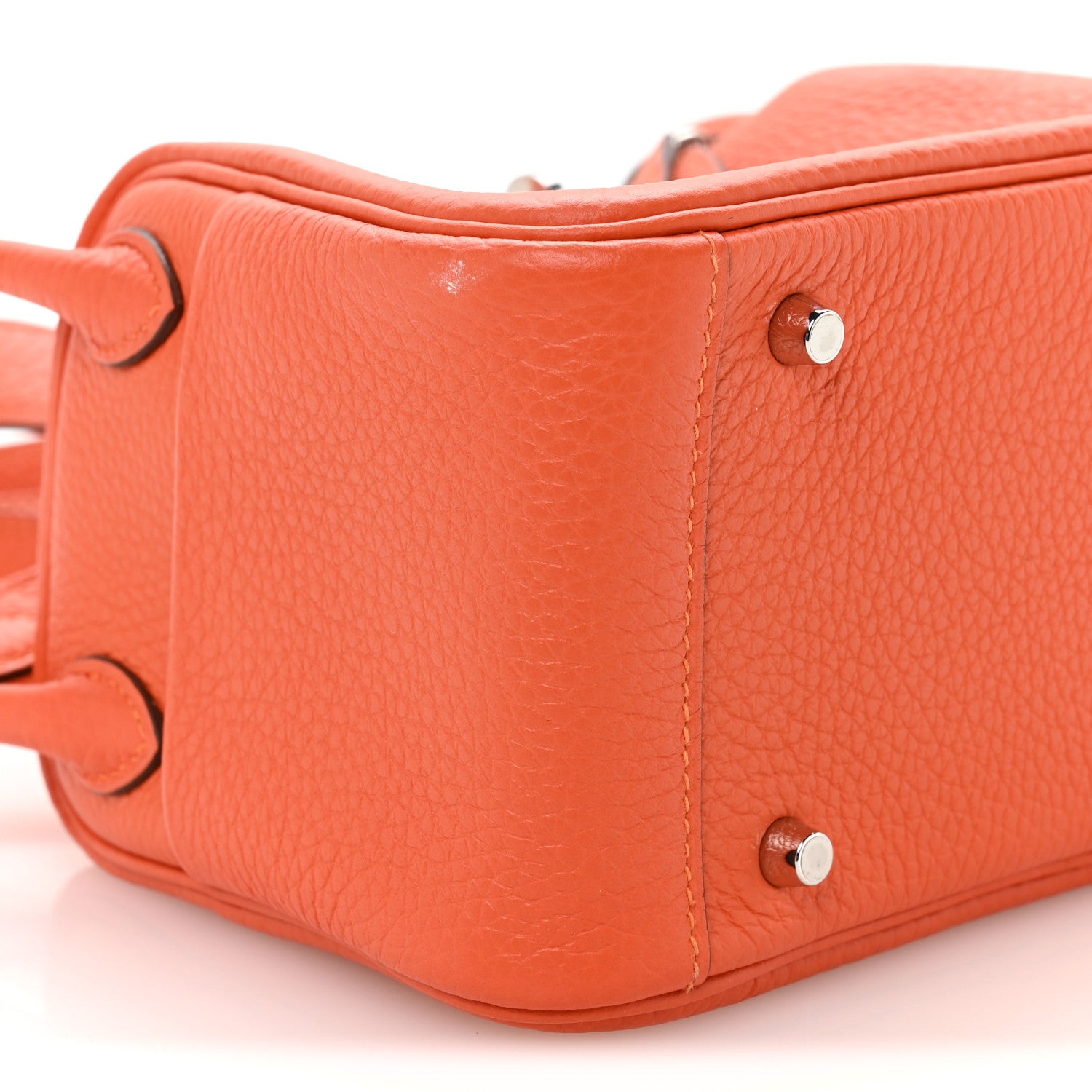 エルメス ミニリンディ 20 Feu トリヨンクレマンス シルバー金具 HERMES MINI LINDY 20 FEU TAURILLON CLEMENCE SILVER HARDWARE