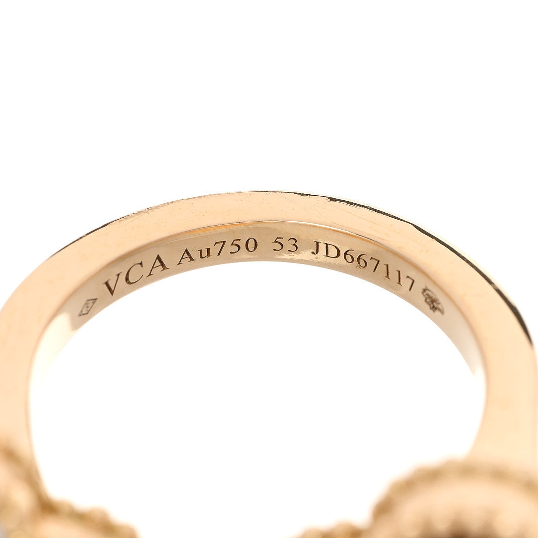 ヴァンクリーフ＆アーペル ビトゥィーンザフィンガー リング マルチカラー 18K イエローゴールド VAN CLEEF & ARPELS BETWEEN THE FINGER RING MULTICOLOR 18K YELLOW GOLD