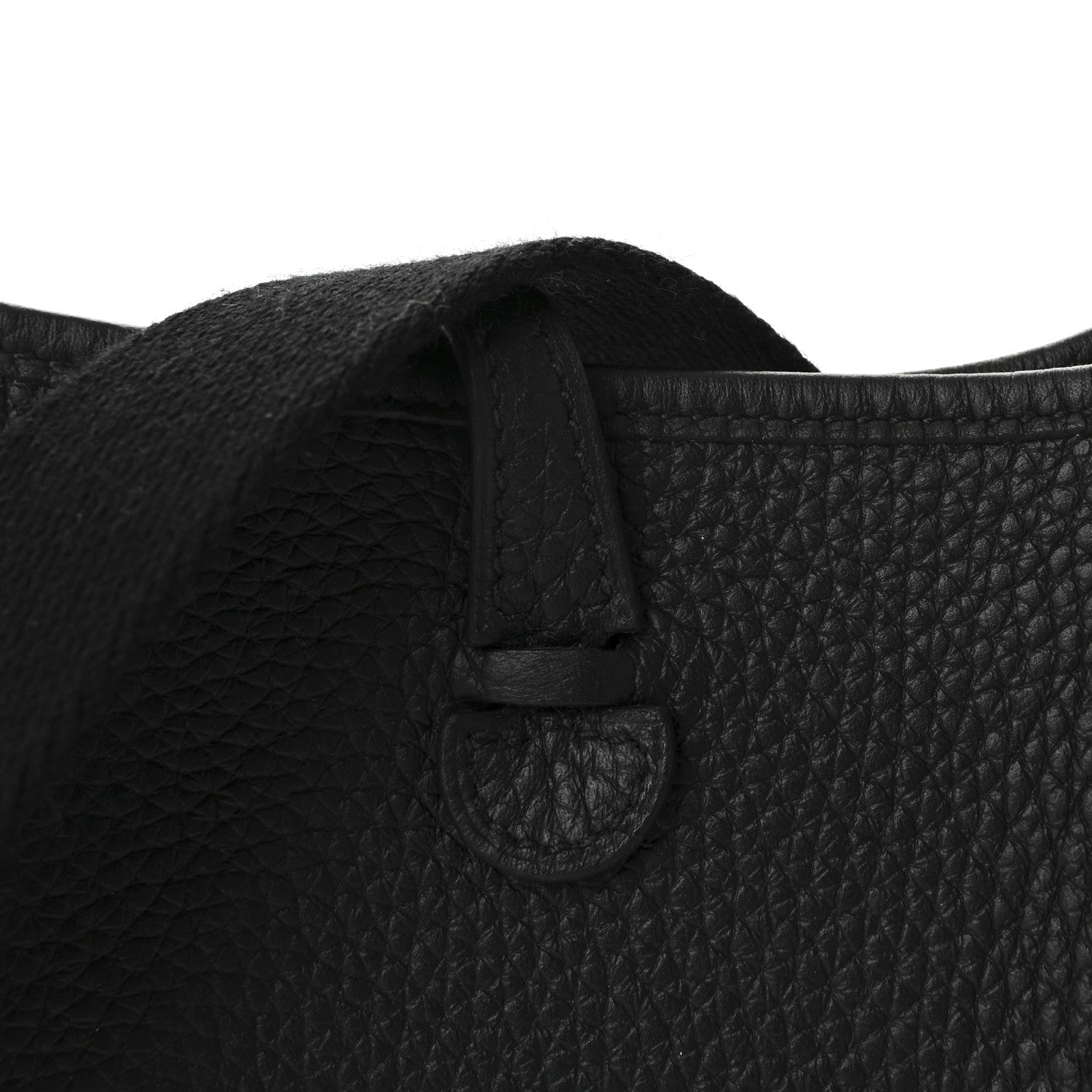 エルメス ミニエヴリン TPM Black トリヨンクレマンス ゴールド金具 HERMES MINI EVELYNE TPM BLACK TAURILLON CLEMENCE GOLD HARDWARE