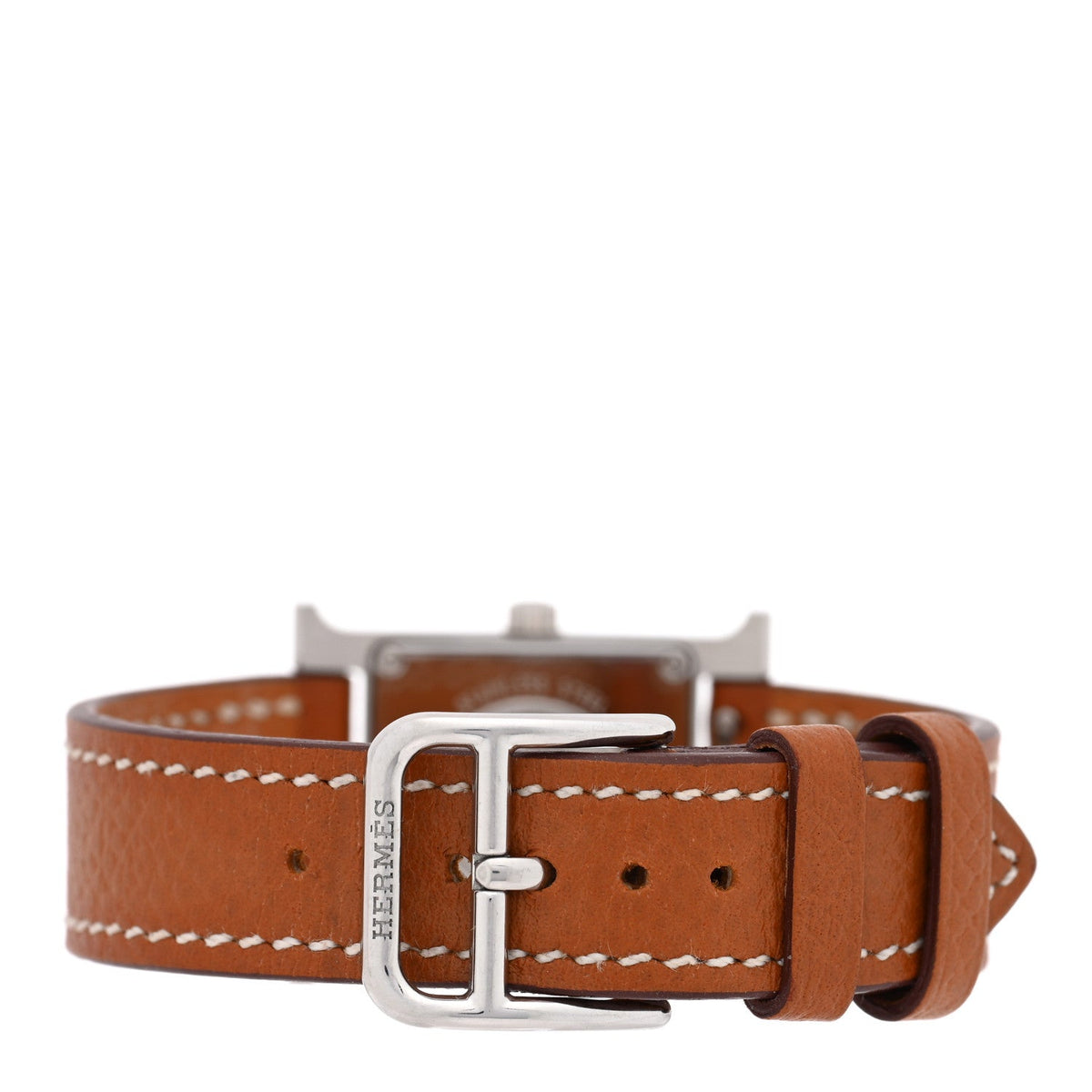 エルメス Hウォッチ クォーツ 21mm ステンレス Gold エプソン HERMES HEURE H QUARTZ WATCH 21MM STAINLESS STEEL GOLD EPSOM