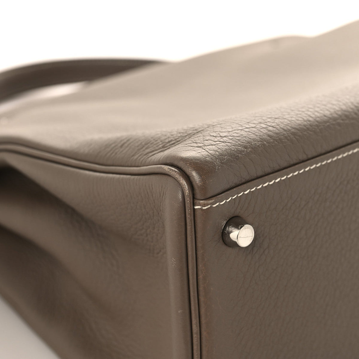 エルメス ケリー 35 内縫い Etoupe トリヨンクレマンス シルバー金具 HERMES KELLY 35 RETOURNE ETOUPE TAURILLON CLEMENCE SILVER HARDWARE