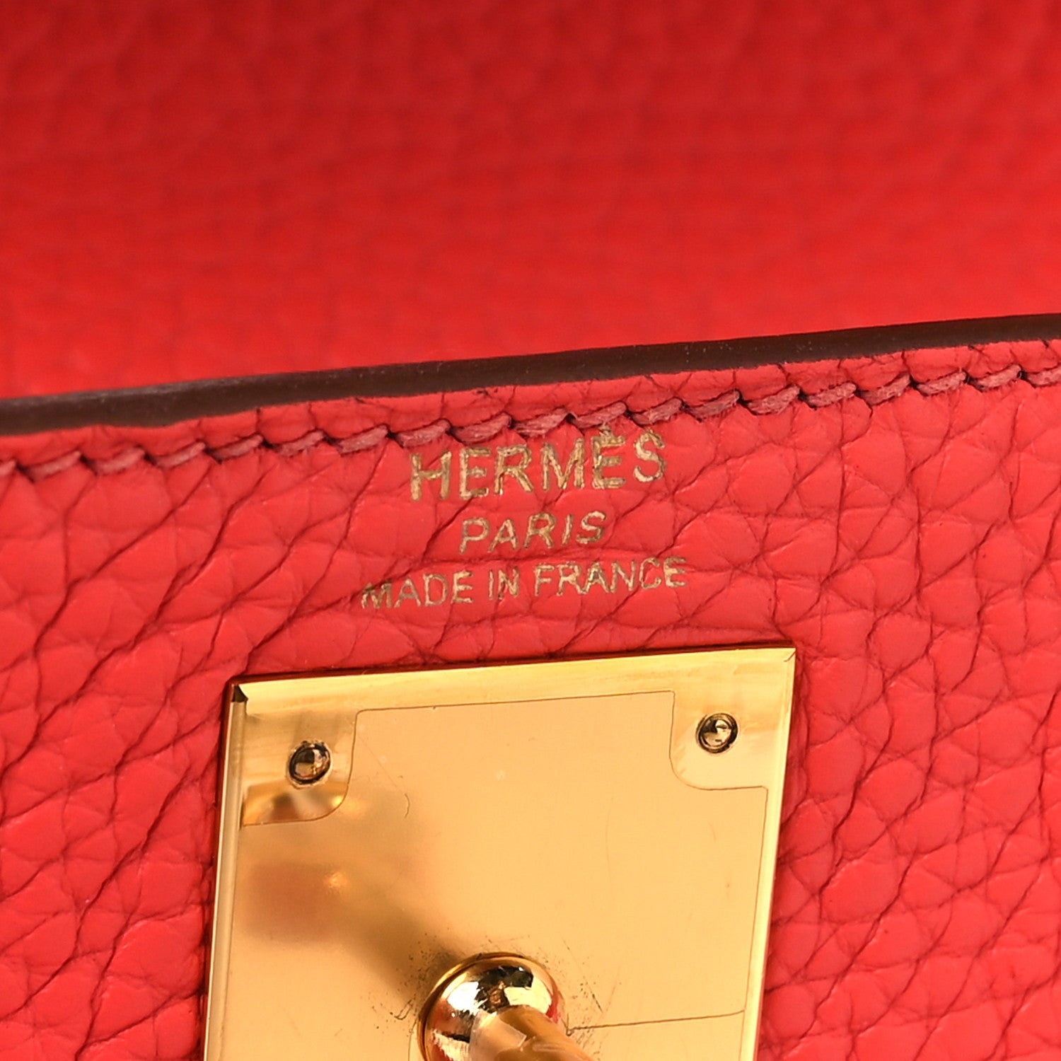 エルメス ケリー 28 内縫い Rouge Pivoine トゴ ゴールド金具 HERMES KELLY 28 RETOURNE ROUGE PIVOINE TOGO GOLD HARDWARE