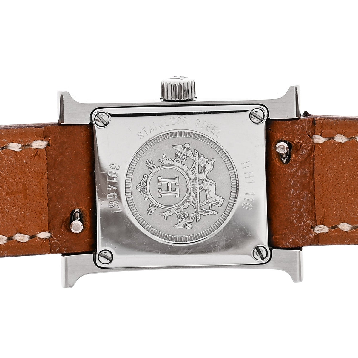 エルメス Hウォッチ クォーツ 2mm ステンレス Gold エプソン HERMES HEURE H QUARTZ WATCH 2MM STAINLESS STEEL GOLD EPSOM