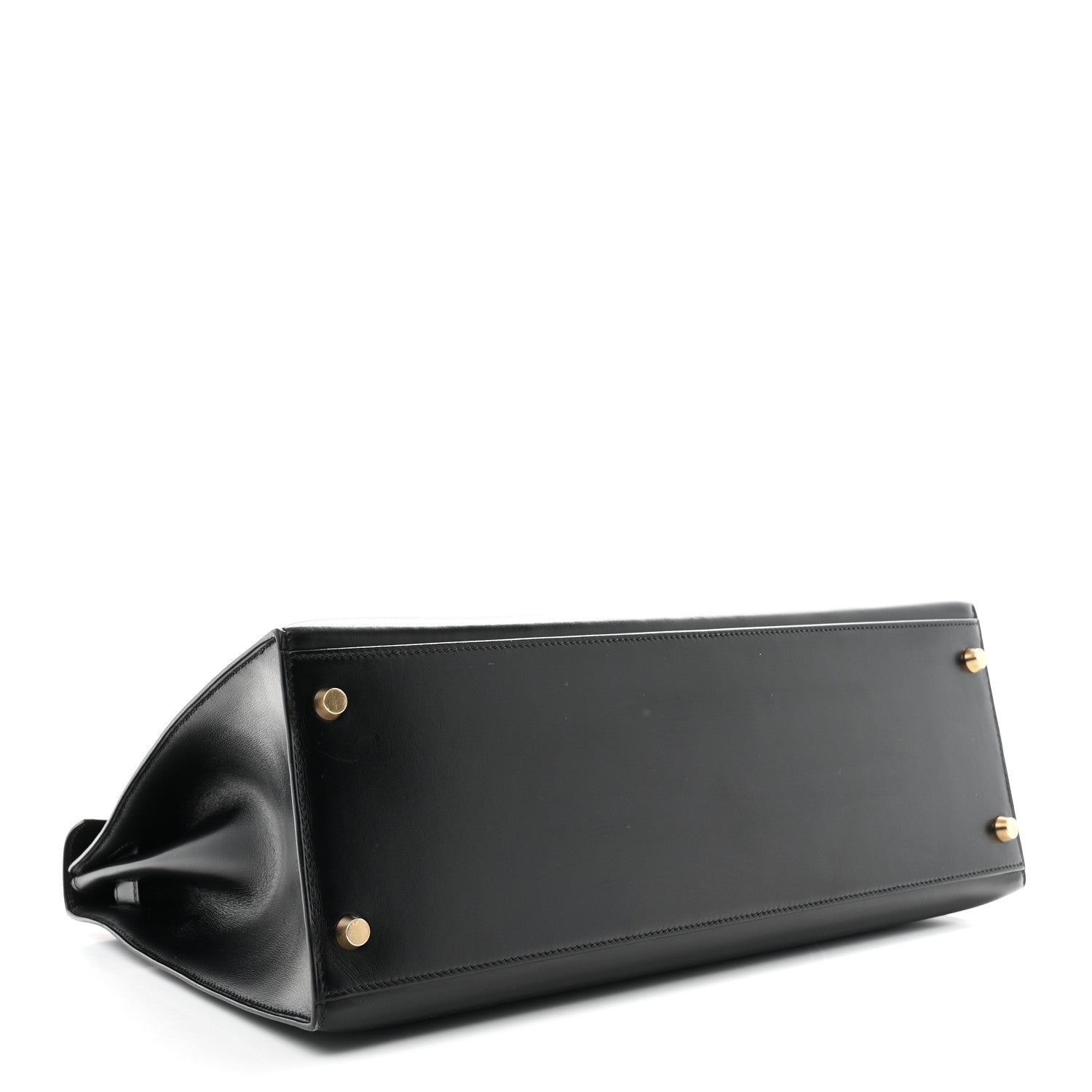 エルメス ケリー 35 外縫い Black ボックス ゴールド金具 HERMES KELLY 35 SELLIER BLACK BOX GOLD HARDWARE