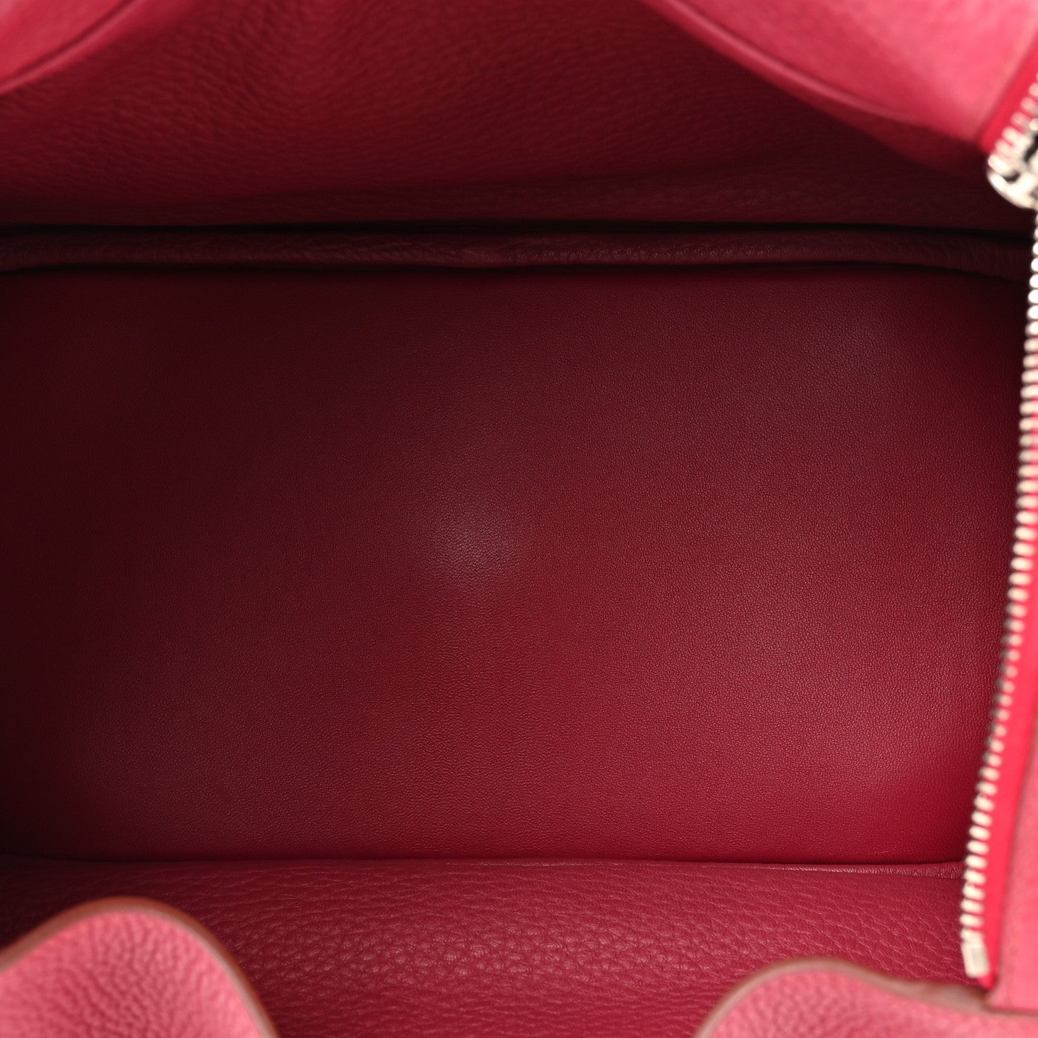 HERMES LINDY 30 RUBIS TAURILLON CLEMENCE SILVER HARDWARE