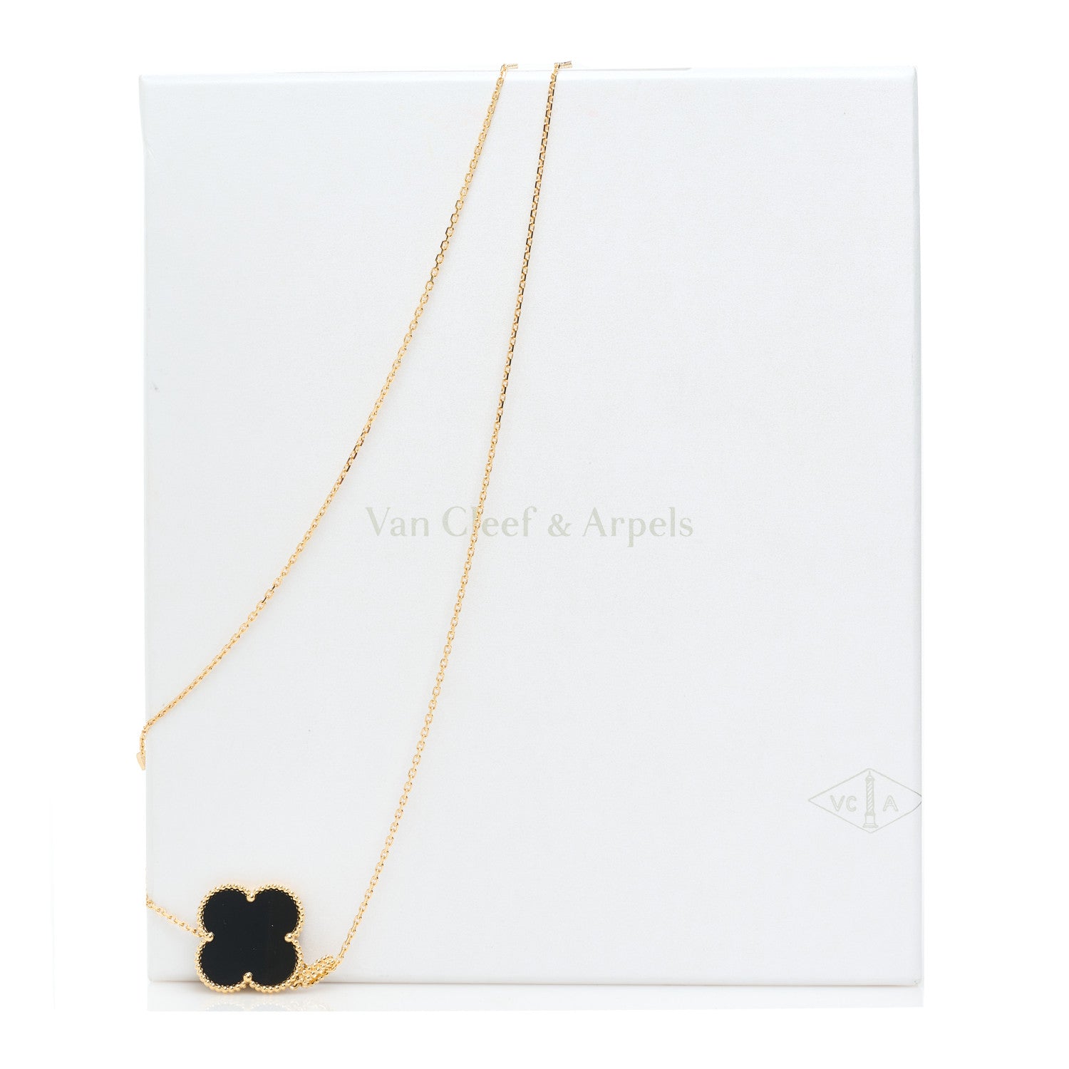ヴァンクリーフ＆アーペル マジックアルハンブラ ペンダントネックレス ブラックオニキス 18K イエローゴールド VAN CLEEF & ARPELS MAGIC ALHAMBRA PENDANT NECKLACE BLACK ONYX 18K YELLOW GOLD