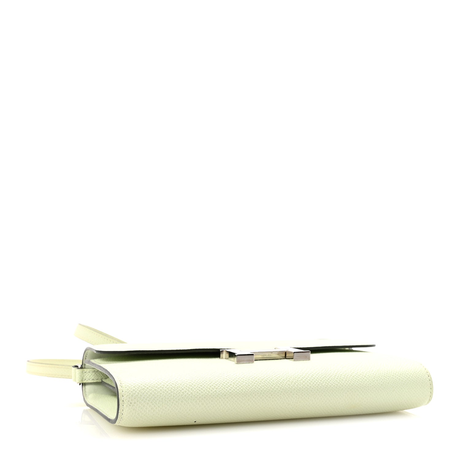 HERMES CONSTANCE TO GO WALLET VERT FIZZ EPSOM SILVER HARDWARE