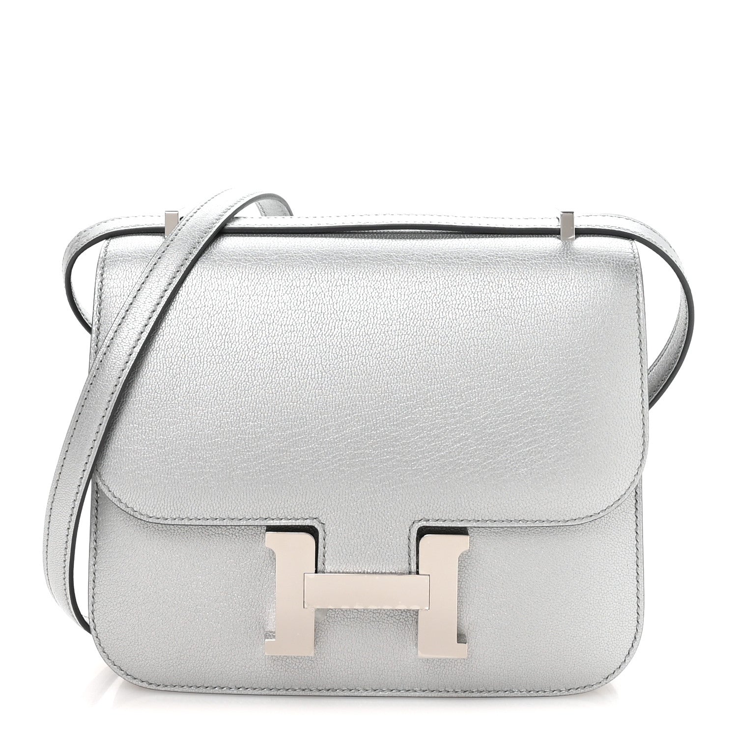 エルメス ミロワール ミニコンスタンス 18 Argent シェーブル シルバー金具 HERMES MINI CONSTANCE 18 ARGENT CHEVRE SILVER HARDWARE