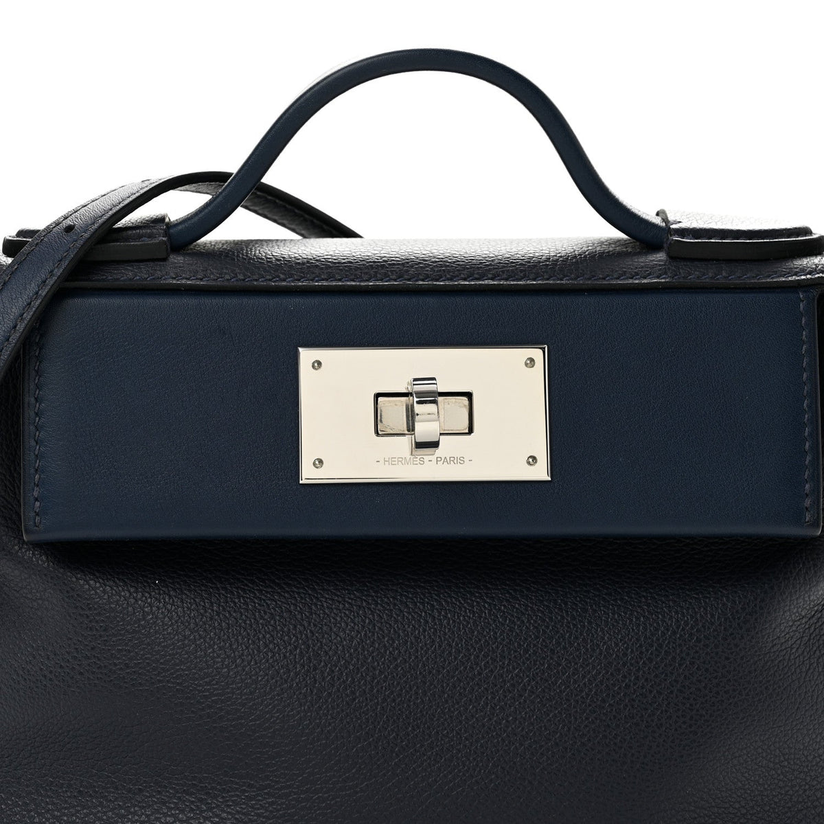 エルメス 24/24 ミニヴァンキャトル 21 Bleu Nuit Bleu Navy エバーカラー / スイフト シルバー金具 HERMES 24/24 21 BLEU NUIT BLEU NAVY EVERCOLOR / SWIFT SILVER HARDWARE