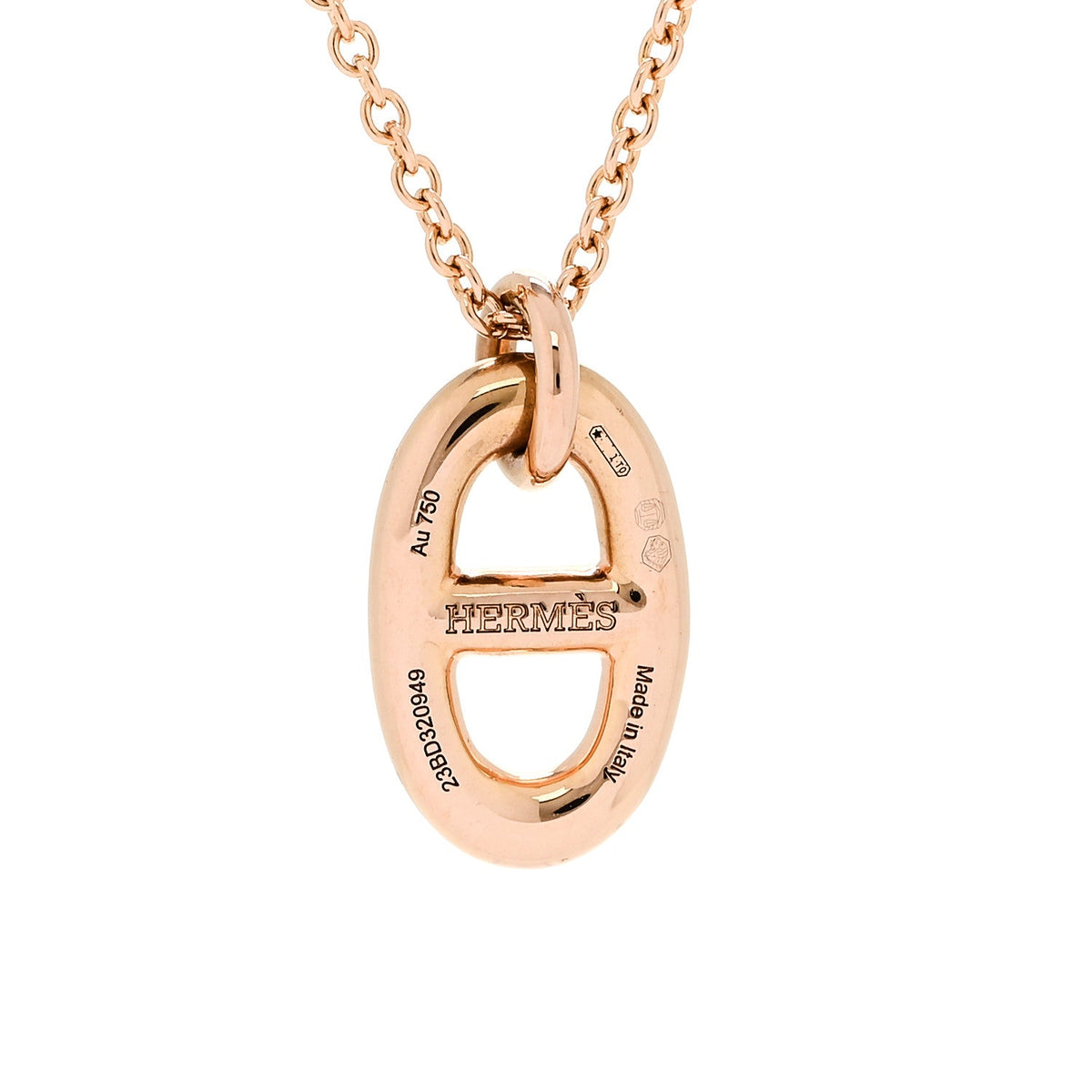 エルメス ファランドール ペンダントネックレス 18K ローズゴールド HERMES FARANDOLE PENDANT NECKLACE 18K ROSE GOLD
