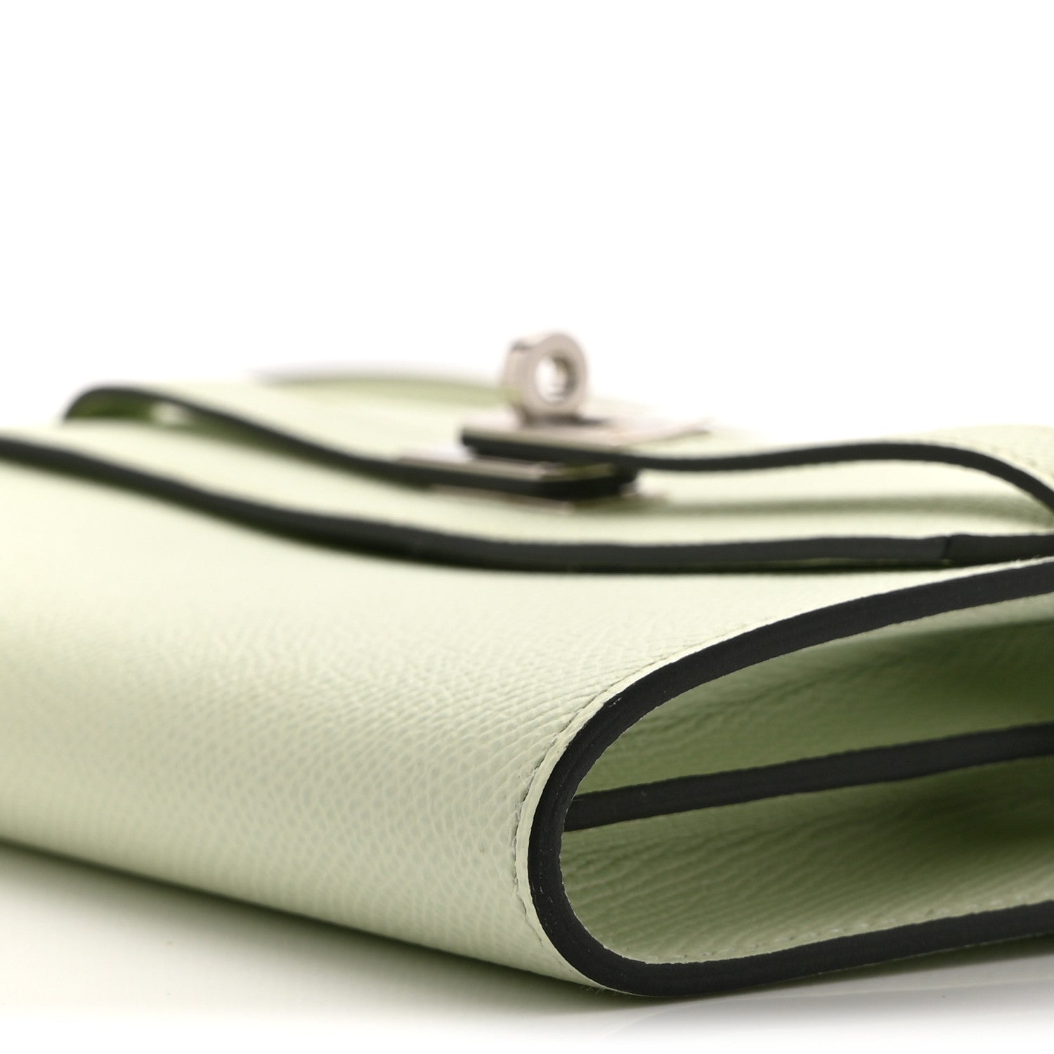 エルメス ケリートゥーゴー 長財布 Vert Fizz エプソン シルバー金具 HERMES KELLY TO GO WALLET VERT FIZZ EPSOM SILVER HARDWARE