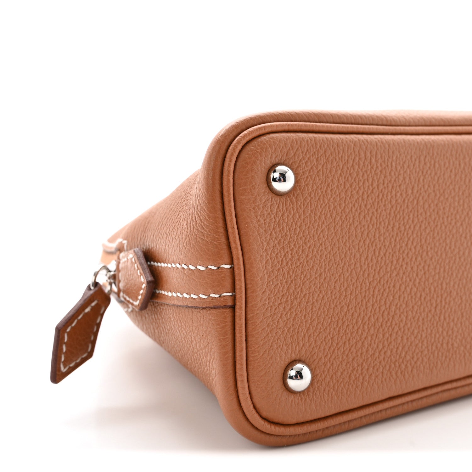 HERMES MINI BOLIDE 1923 Gold Evercolor Silver Hardware