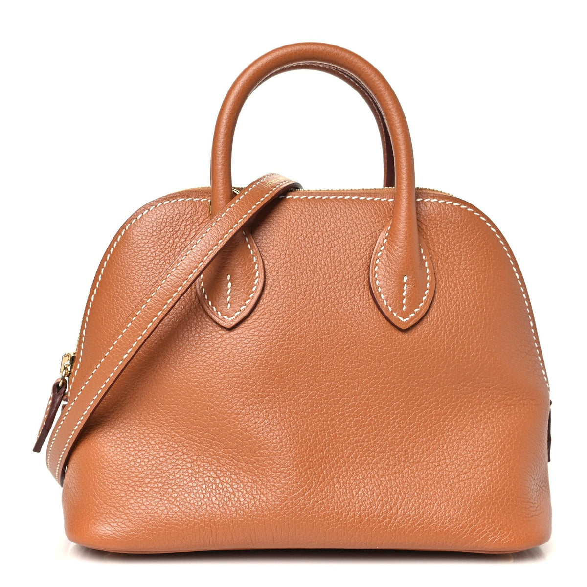 エルメス ミニボリード 1923 Gold エバーカラー シルバー金具 HERMES MINI BOLIDE 1923 GOLD EVERCOLOR SILVER HARDWARE